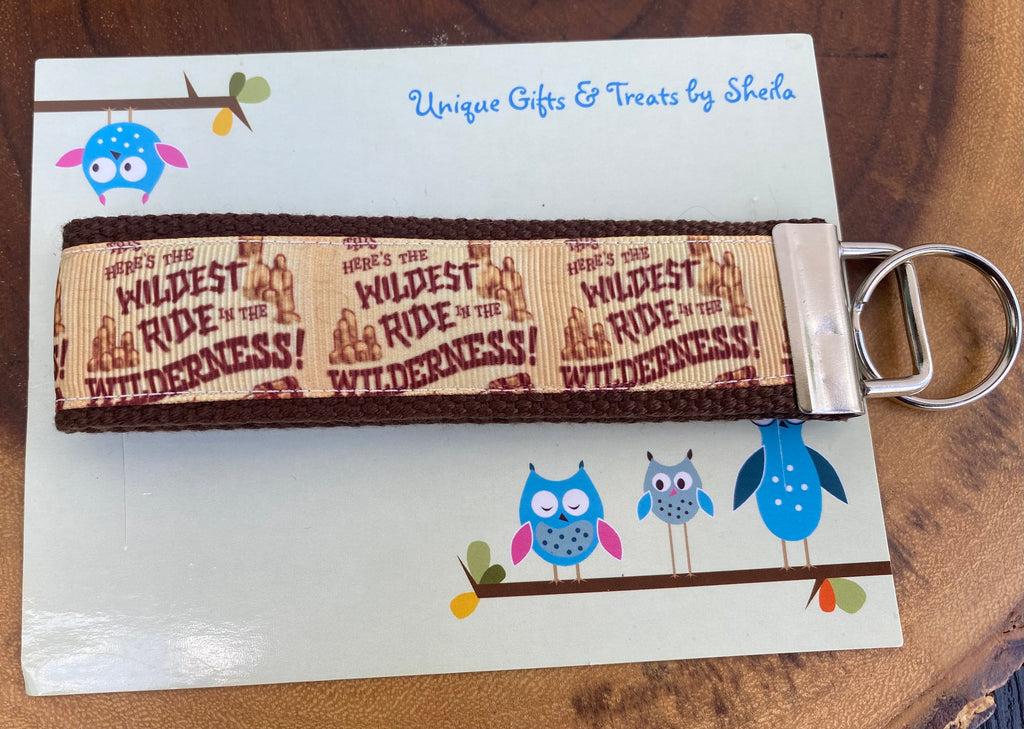 Thunder Mountain Railroad;Wildest Ride in The Wilderness Keychain; Keyfob