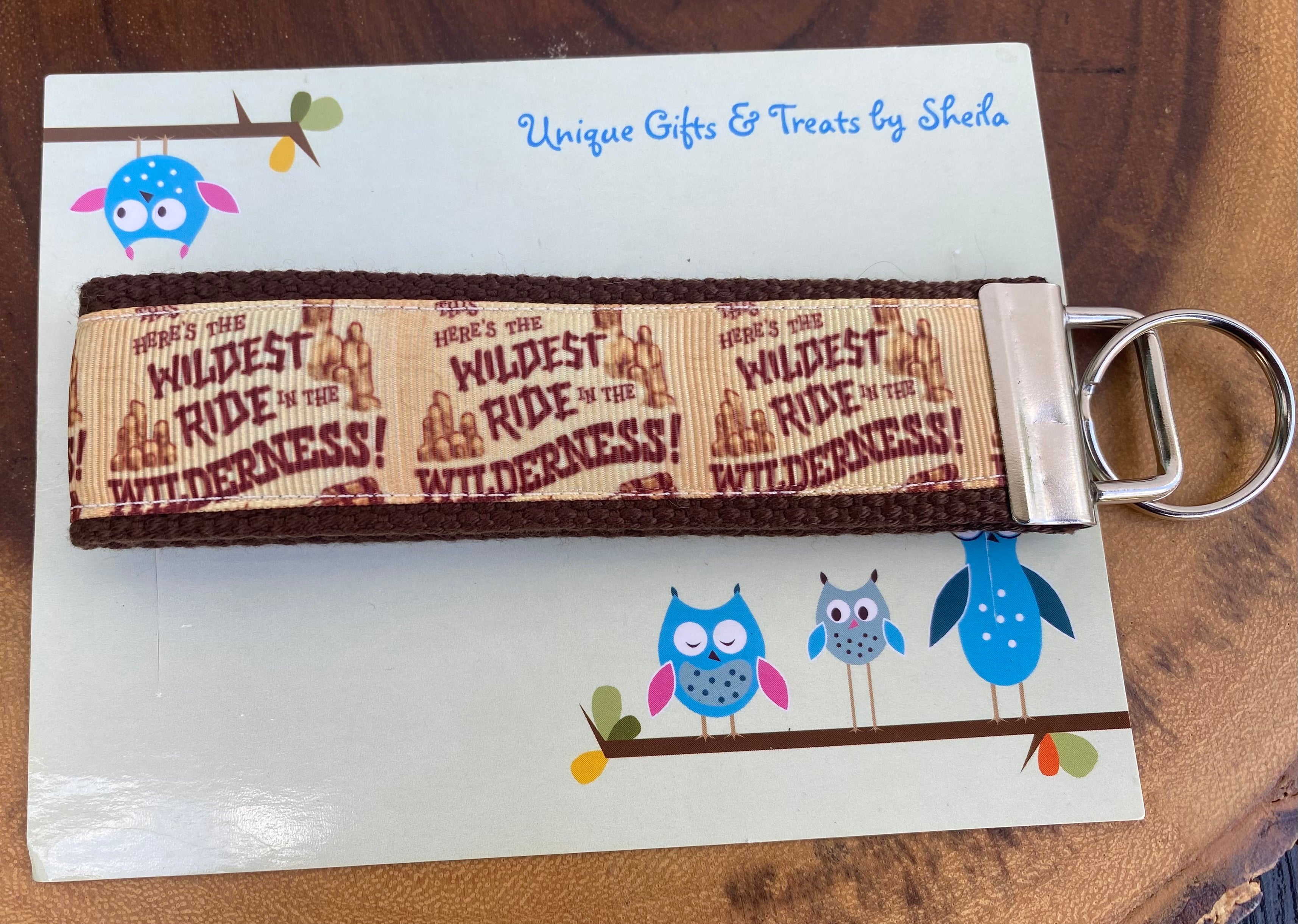 Thunder Mountain Railroad;Wildest Ride in The Wilderness Keychain; Keyfob