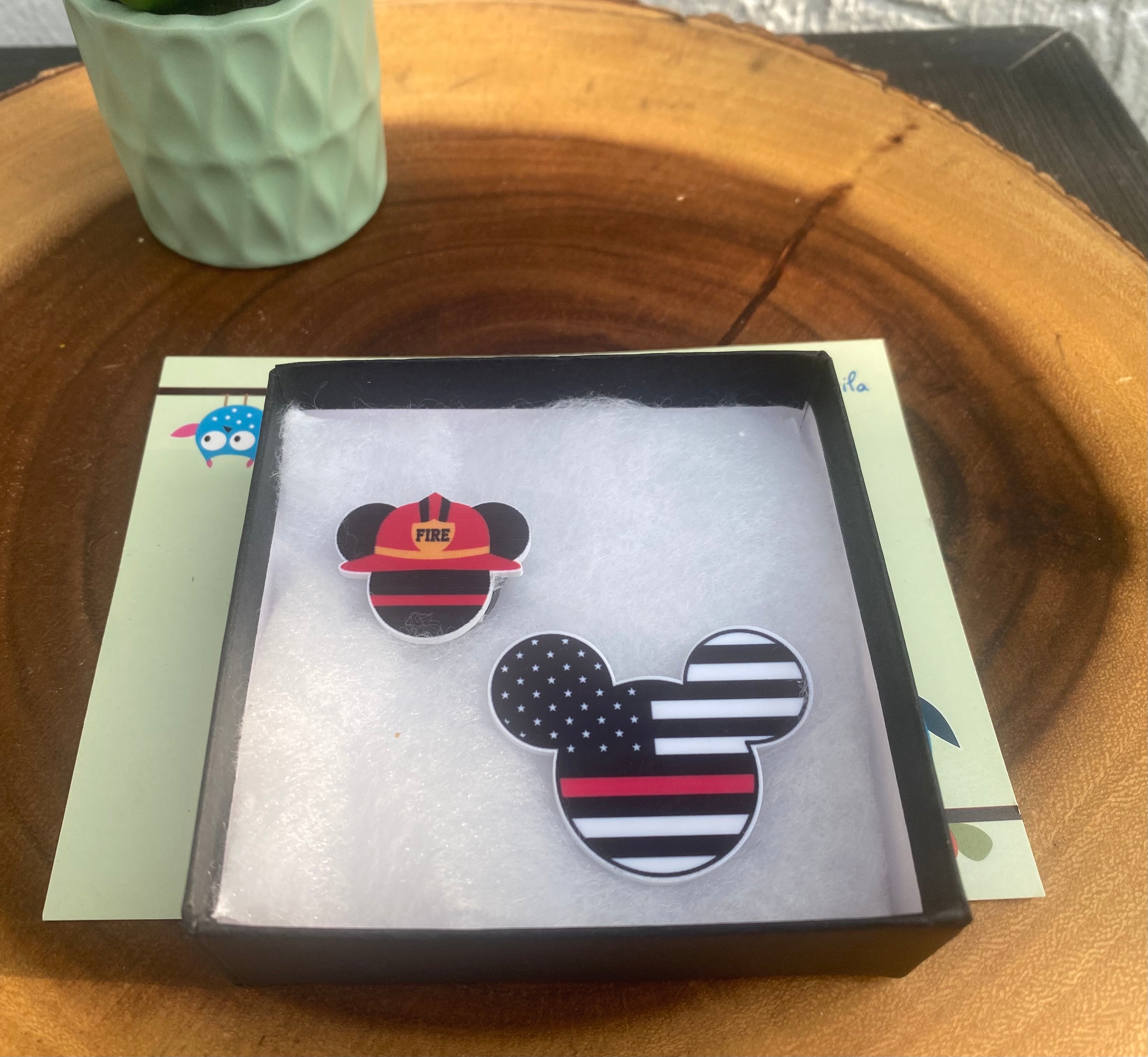 Mickey Firefighter Magnets