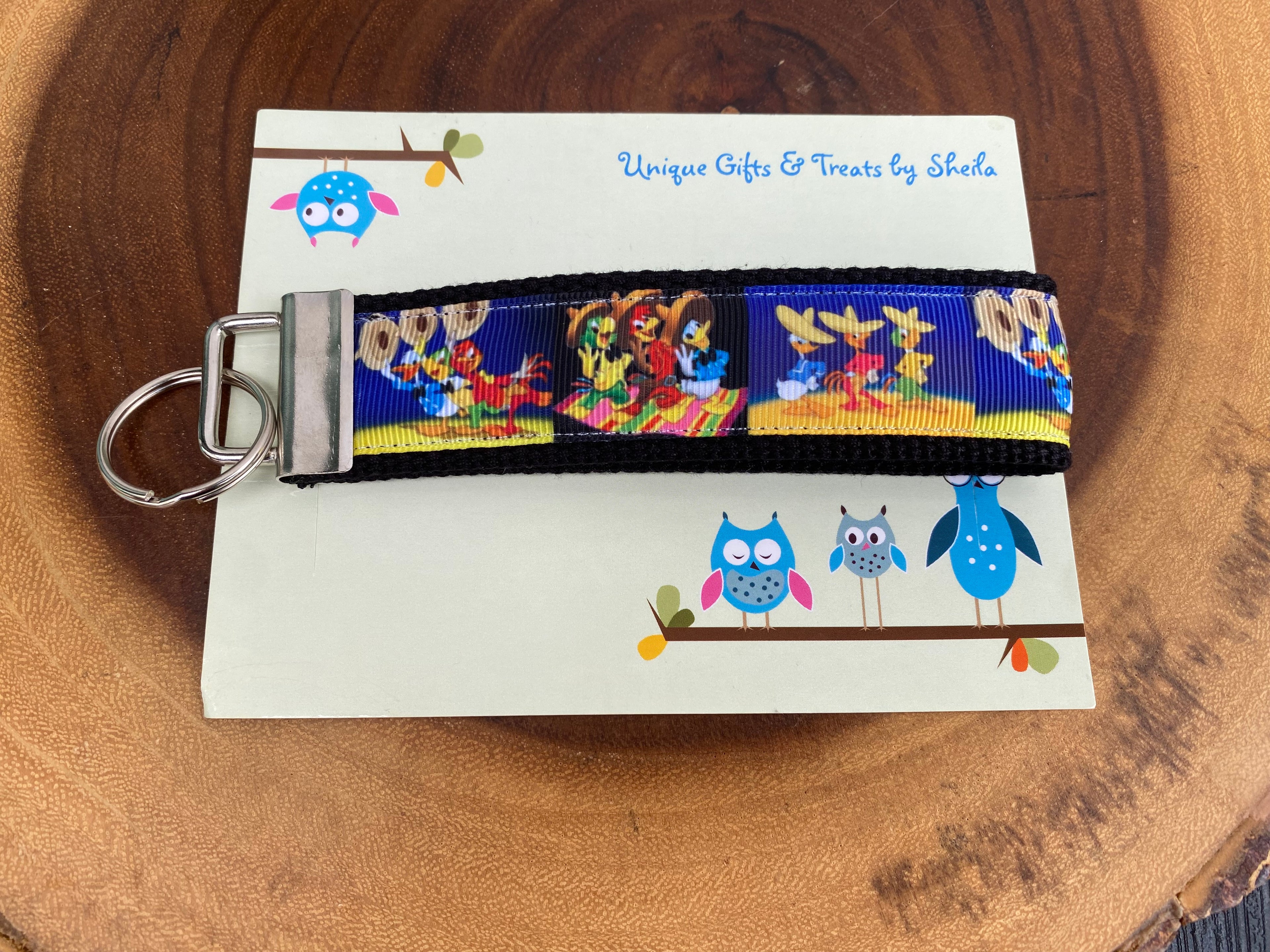 Three Caballeros Keychain;Keyfob