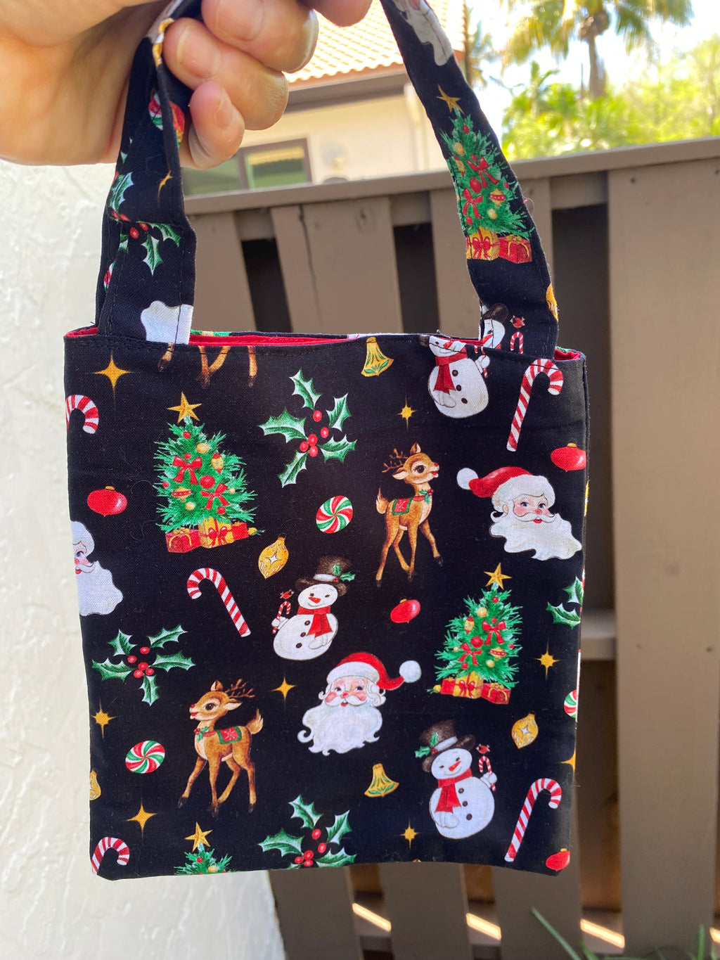 Christmas Gift Bag; Tote