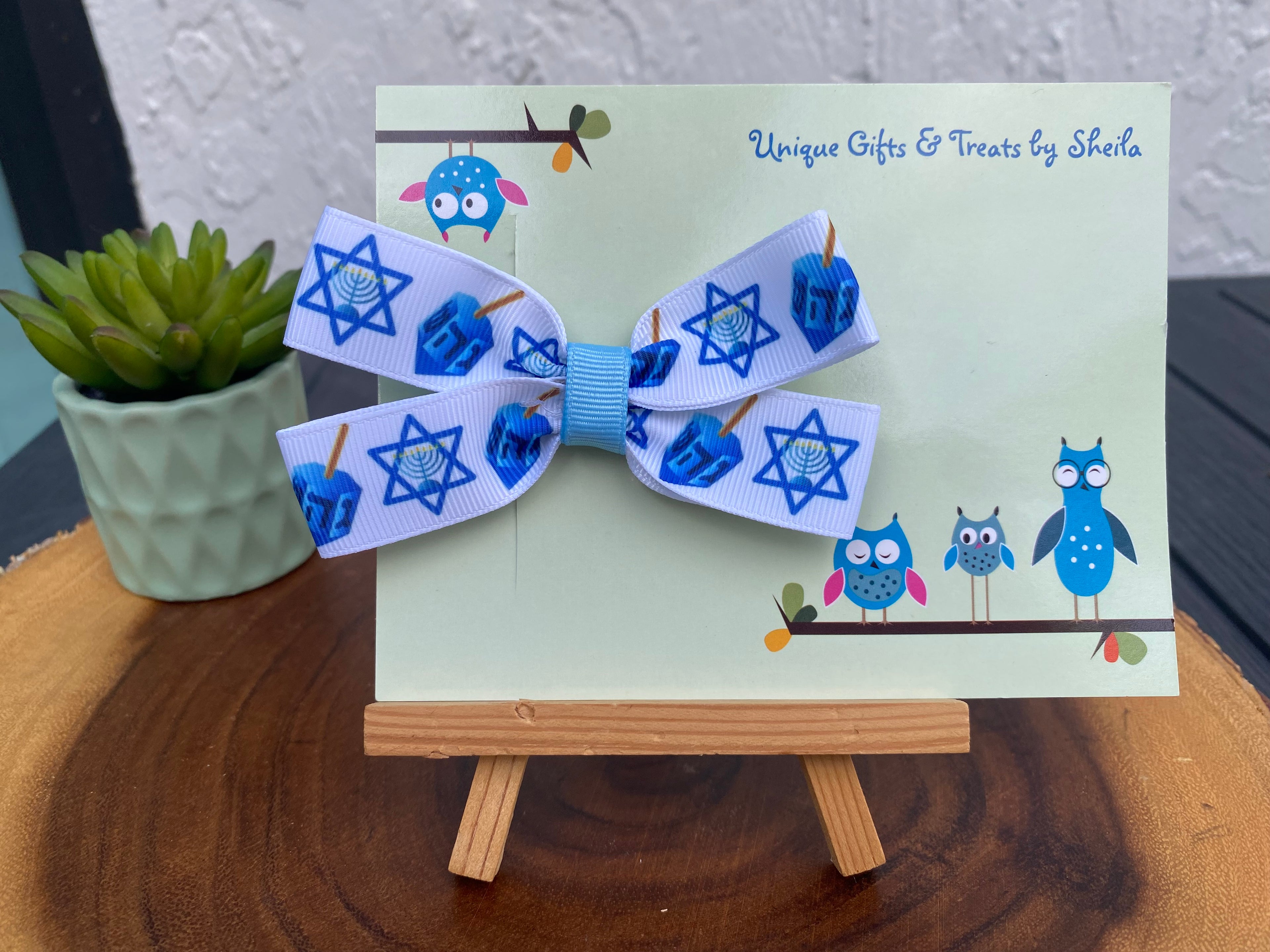 Hanukkah; Chanukah Hairbow
