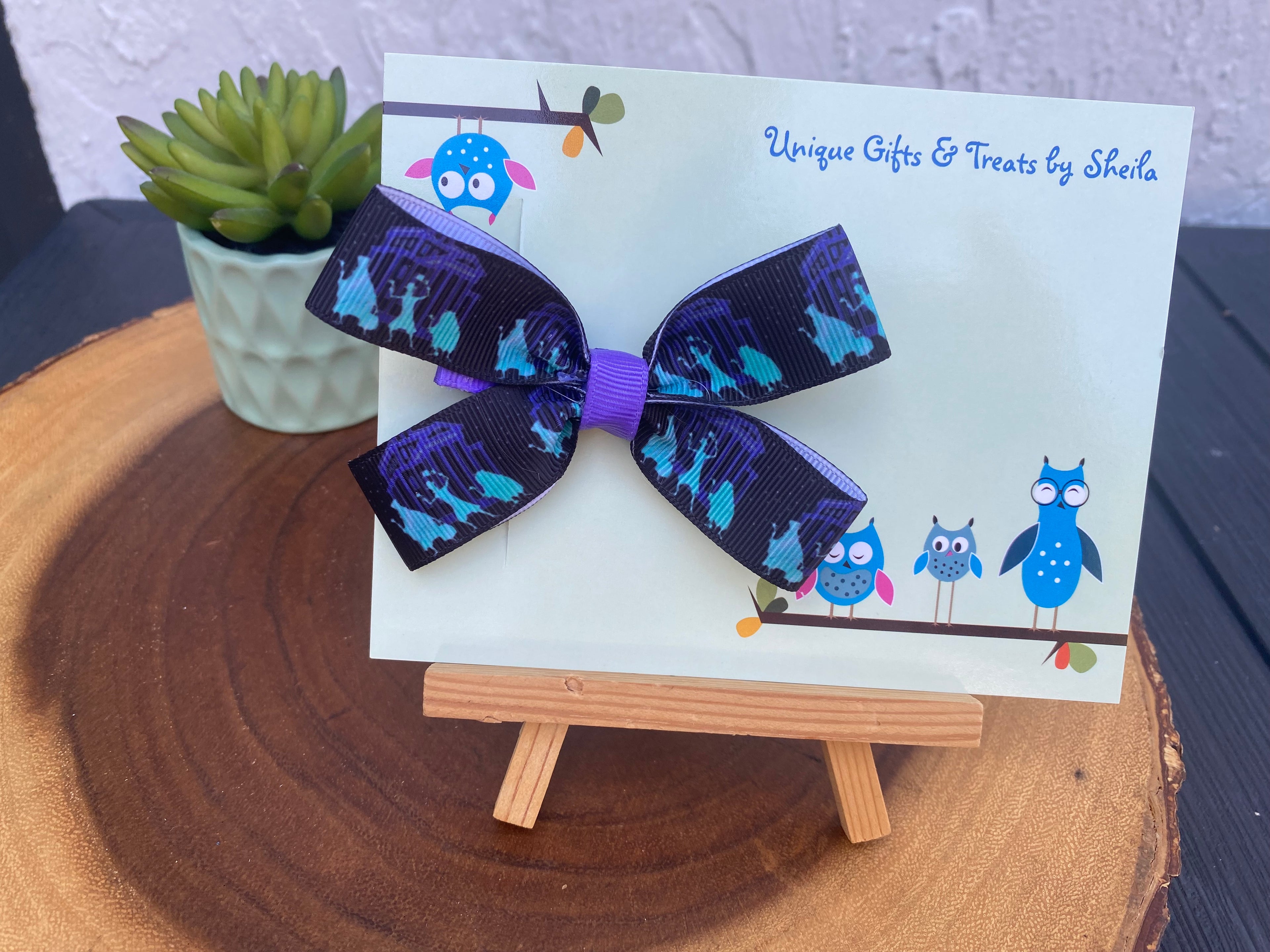 Haunted Mansion; Hitchhiking Ghosts Hair Bow