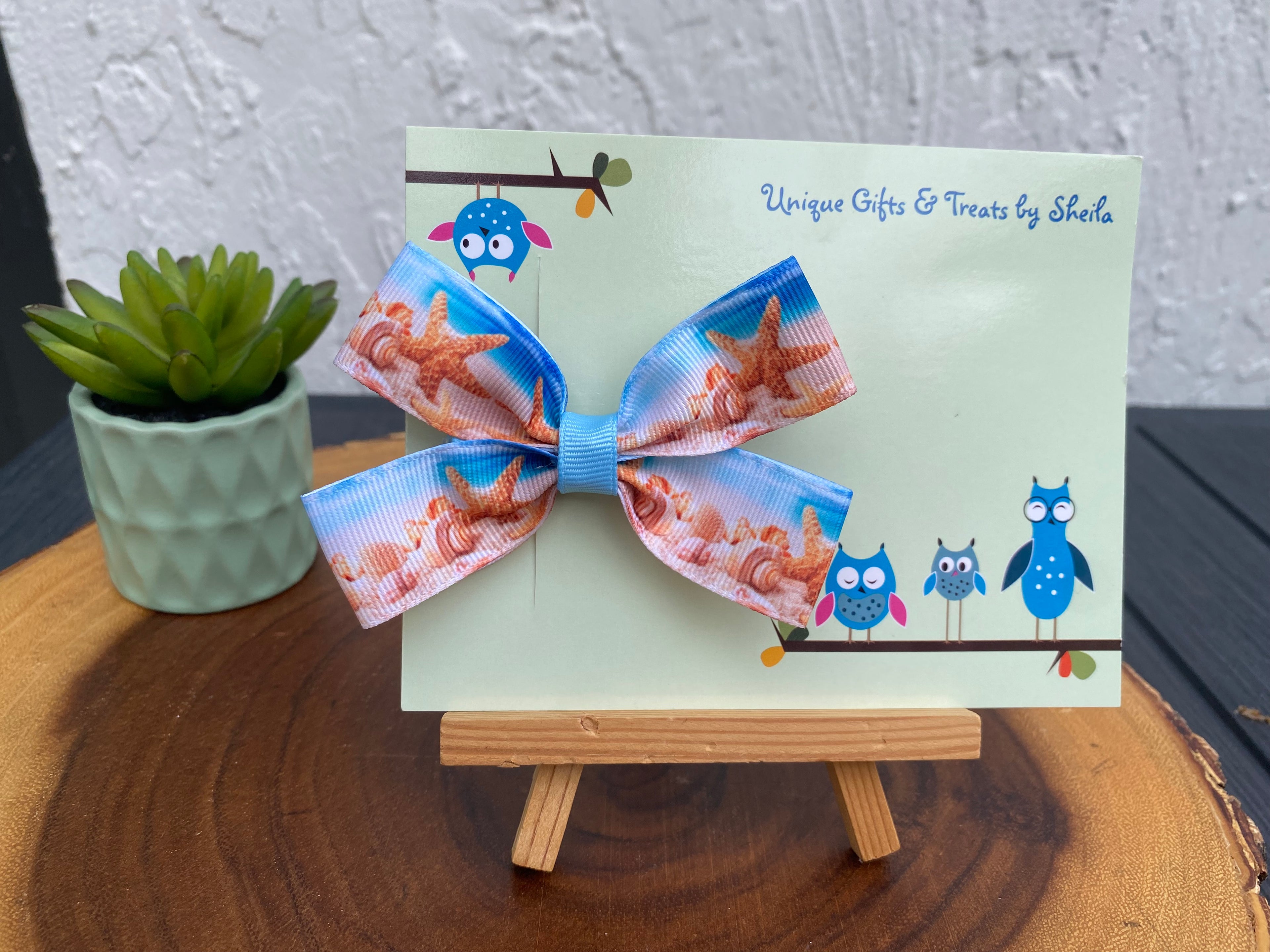 Beach; Seashell Hairbow