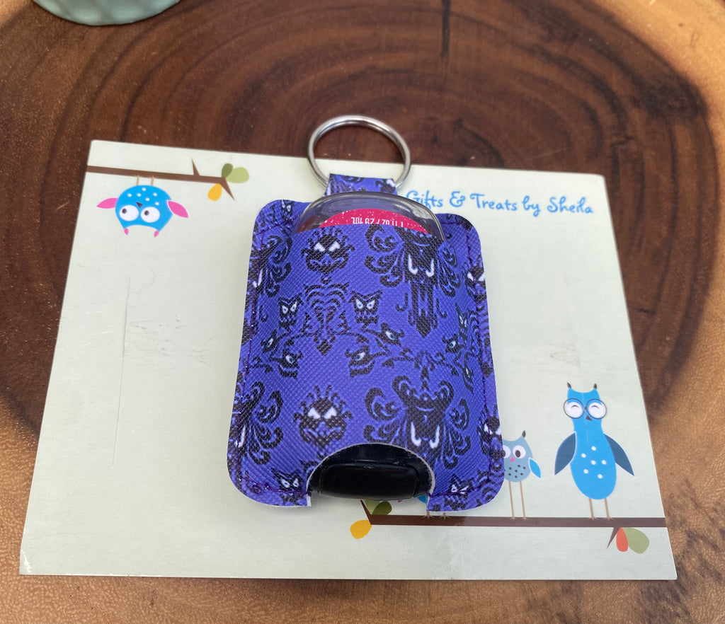 Haunted Mansion Wallpaper Hand Sanitizer Holder
