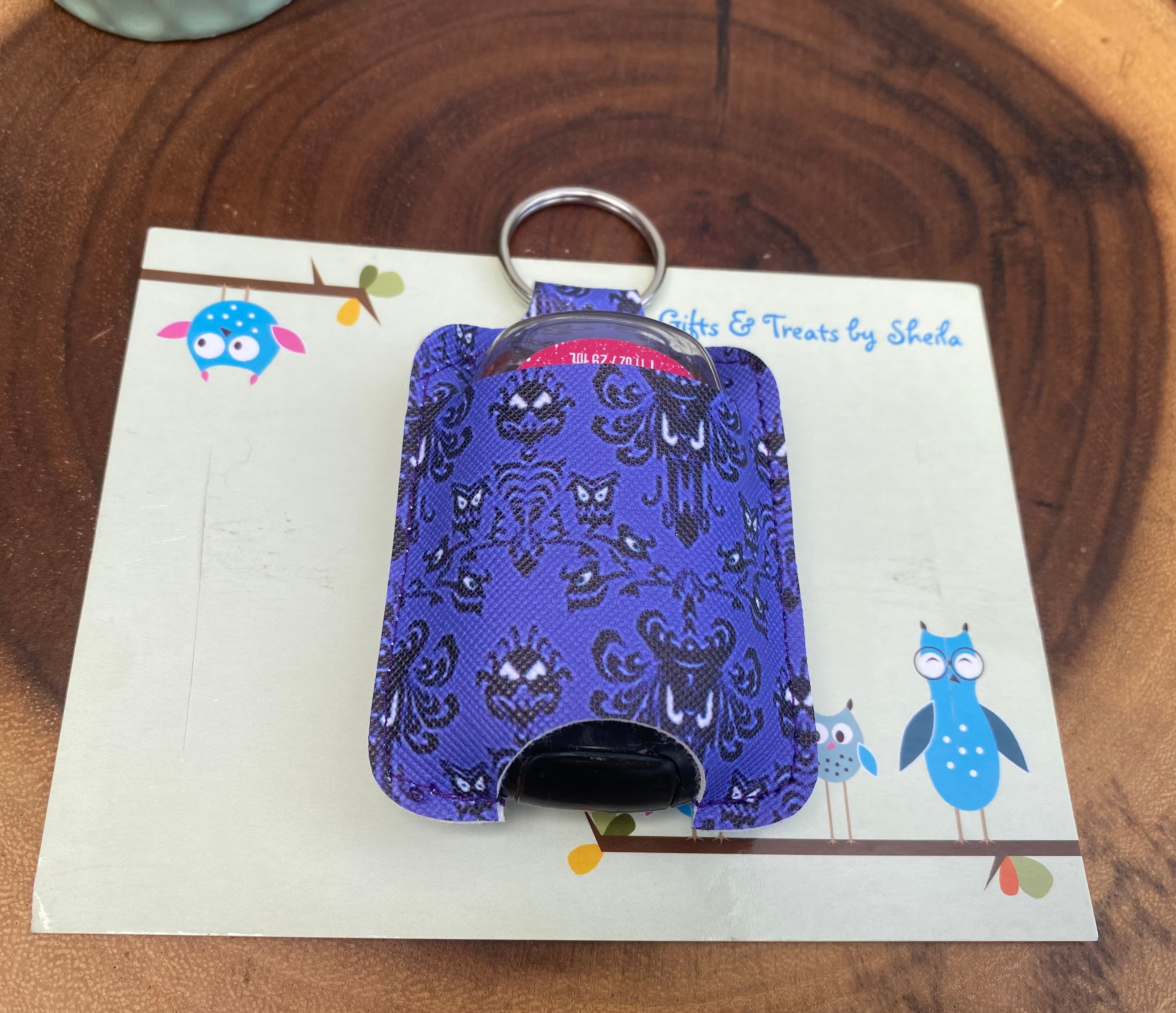 Haunted Mansion Wallpaper Hand Sanitizer Holder