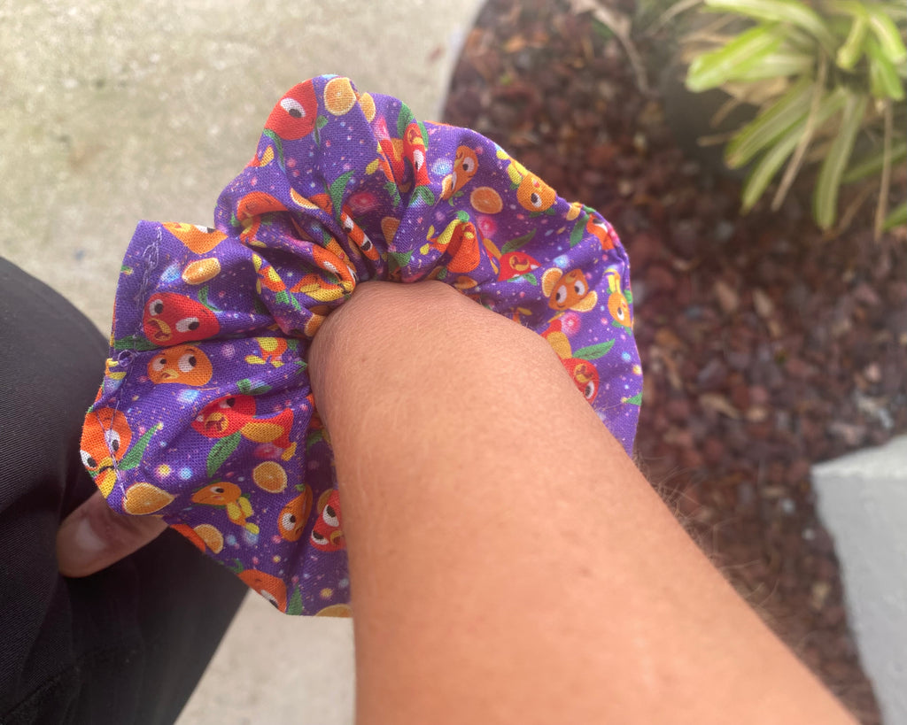 Orange Bird Scrunchie