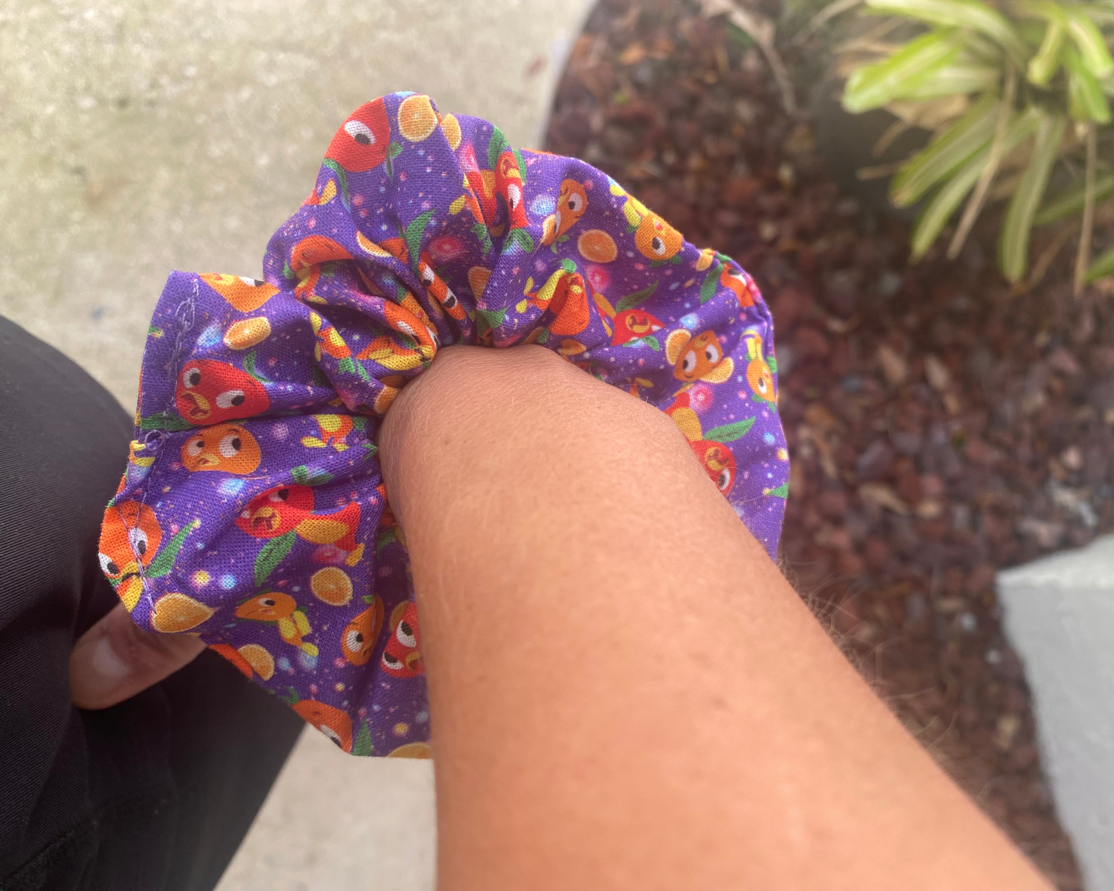 Orange Bird Scrunchie