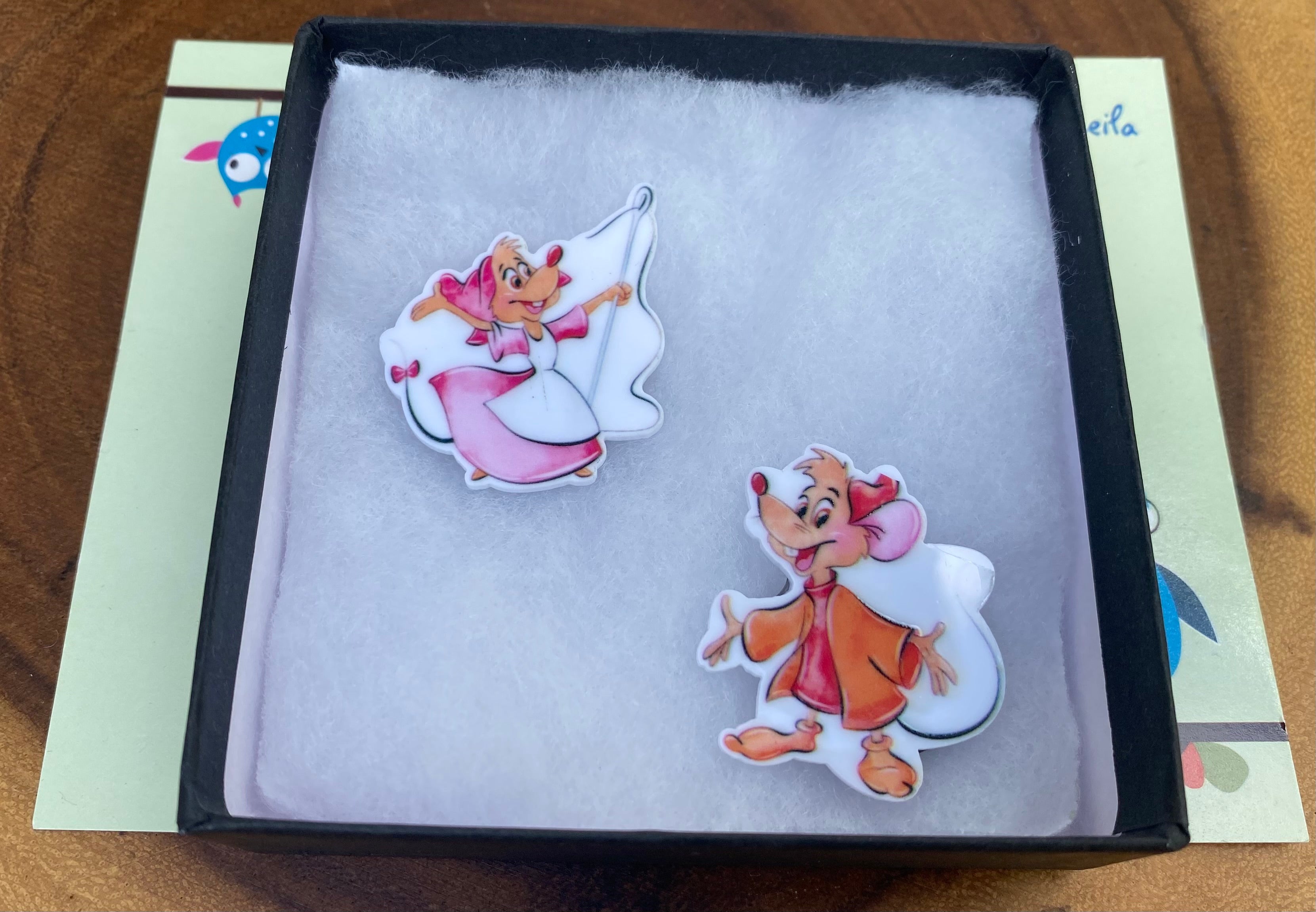 Cinderella Mice (Jaq and Mary) Magnets