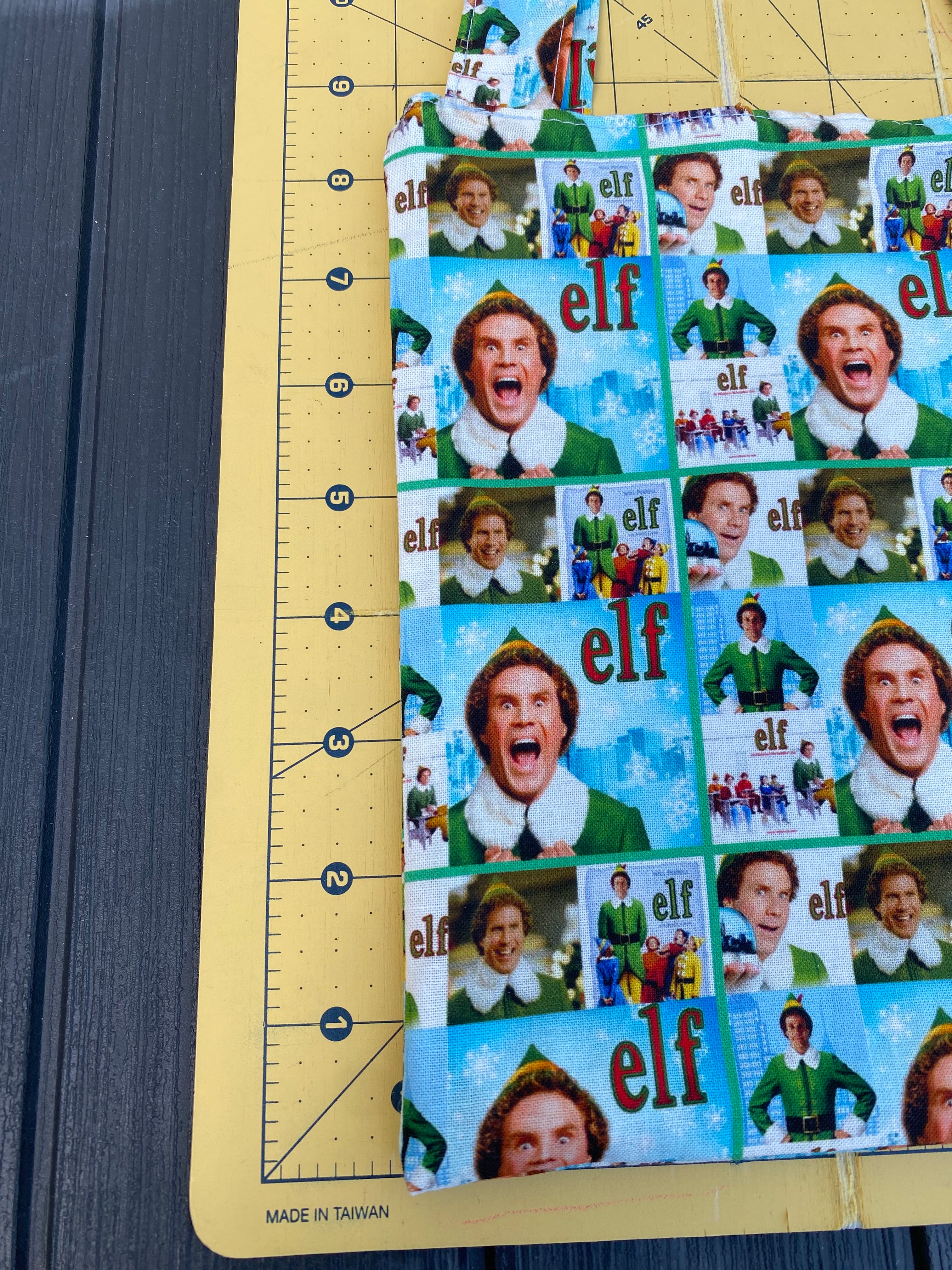 Elf; Christmas Gift Bag; Tote