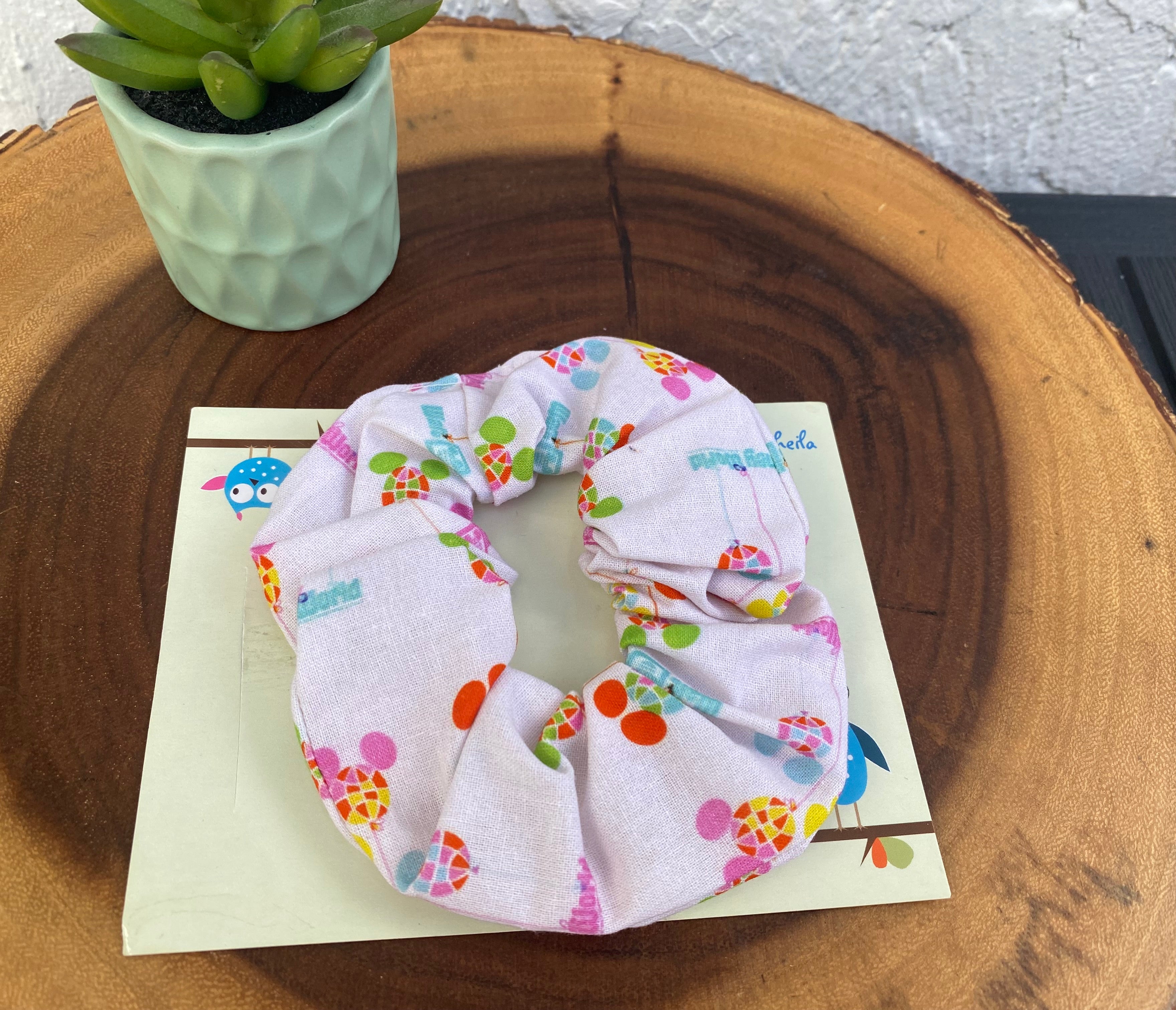 Disney Vintage Inspired Shopping Bag Scrunchie