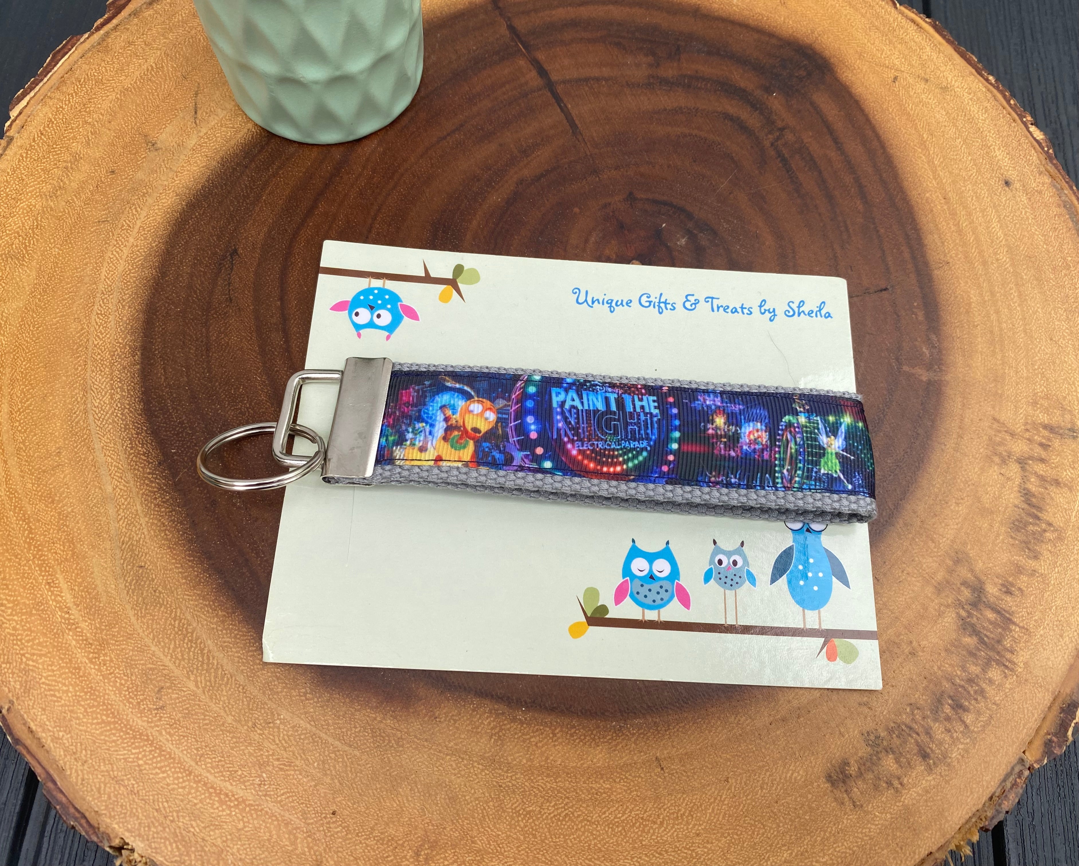 Disney Paint The Night Electrical Parade Keychain; Keyfob