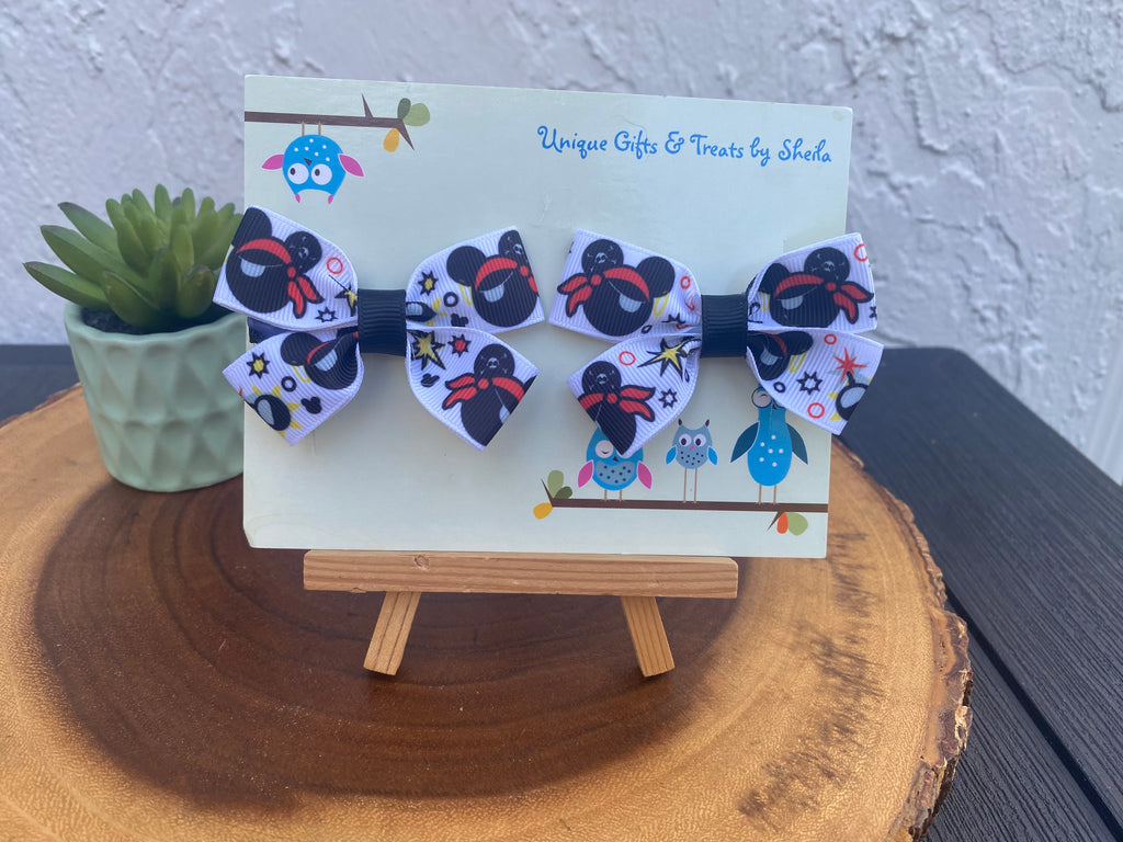 Disney Pirate Mickey Hairbows