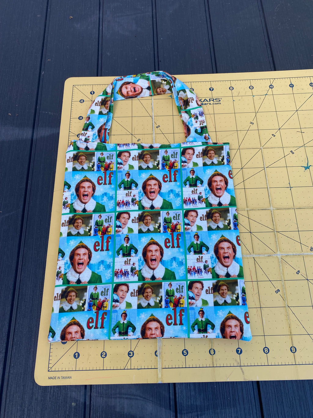 Elf; Christmas Gift Bag; Tote