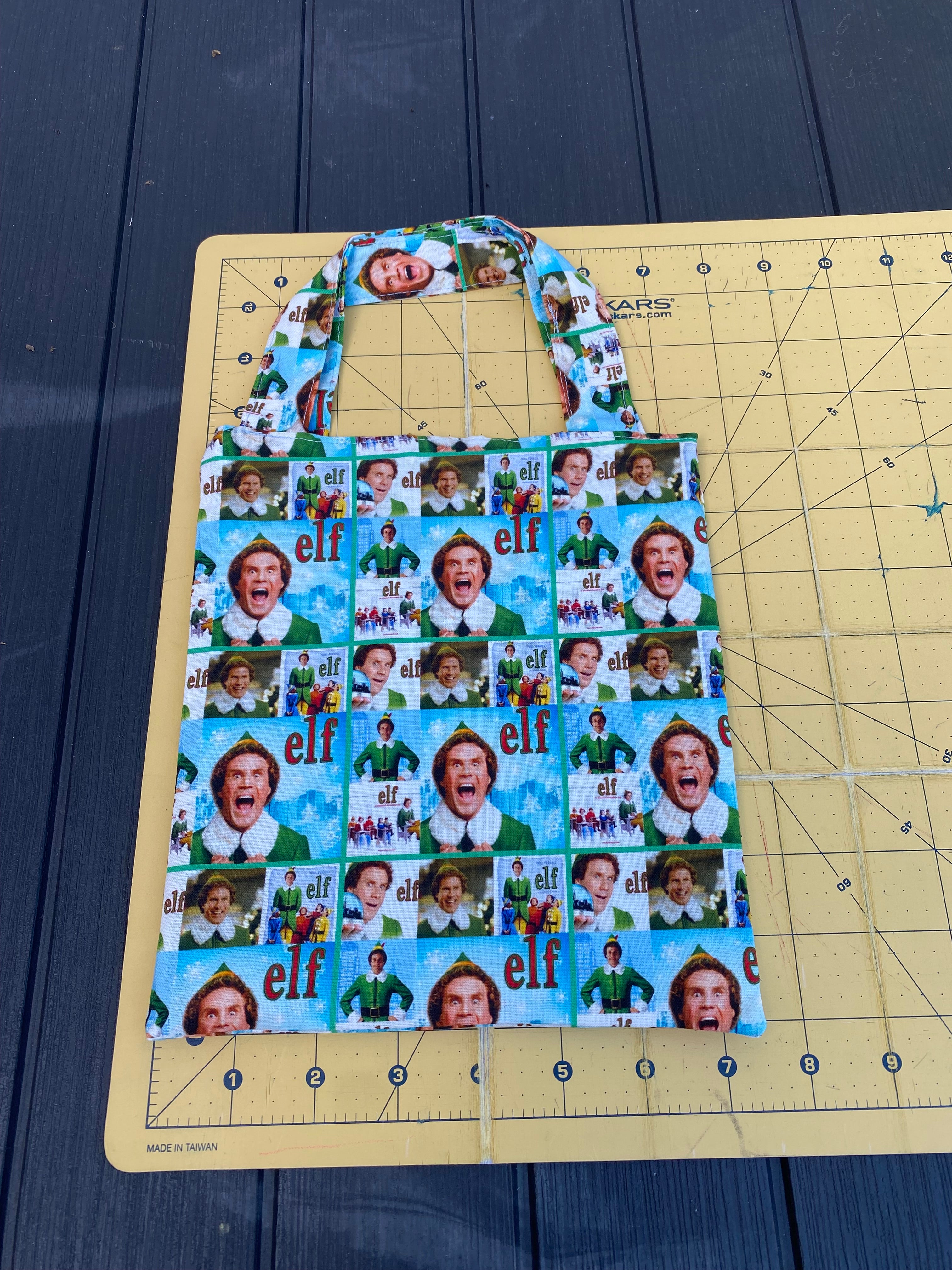 Elf; Christmas Gift Bag; Tote