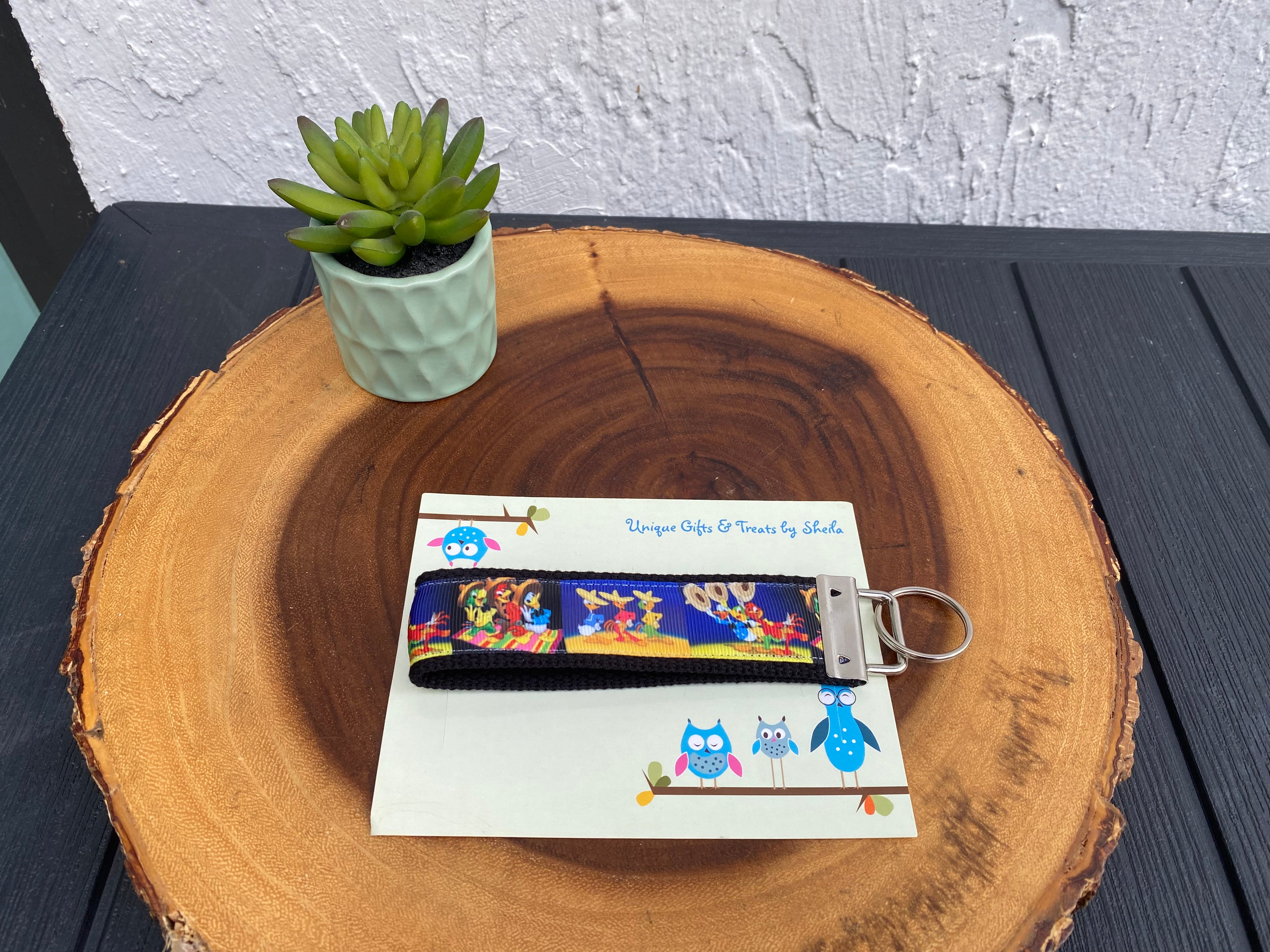 Three Caballeros Keychain;Keyfob