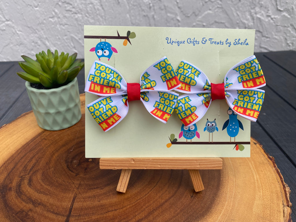 Toy Story Hairbows; You’ve Got A Friend In Me Hairbows