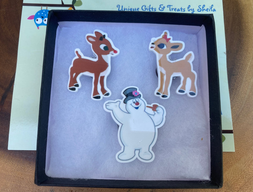 Christmas Magnets; Frosty Magnet; Rudolph Magnet