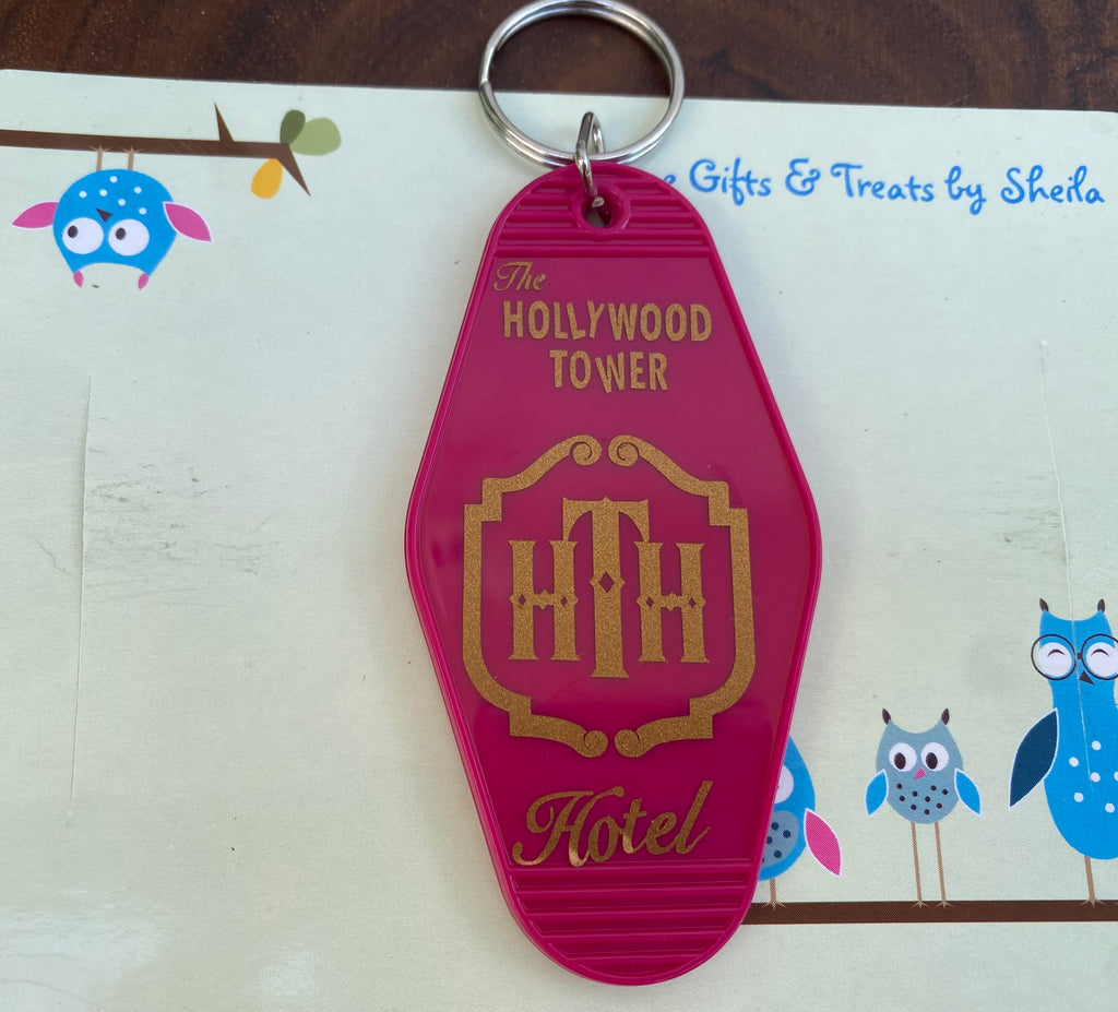 Hollywood Tower of Terror Motel Keychain