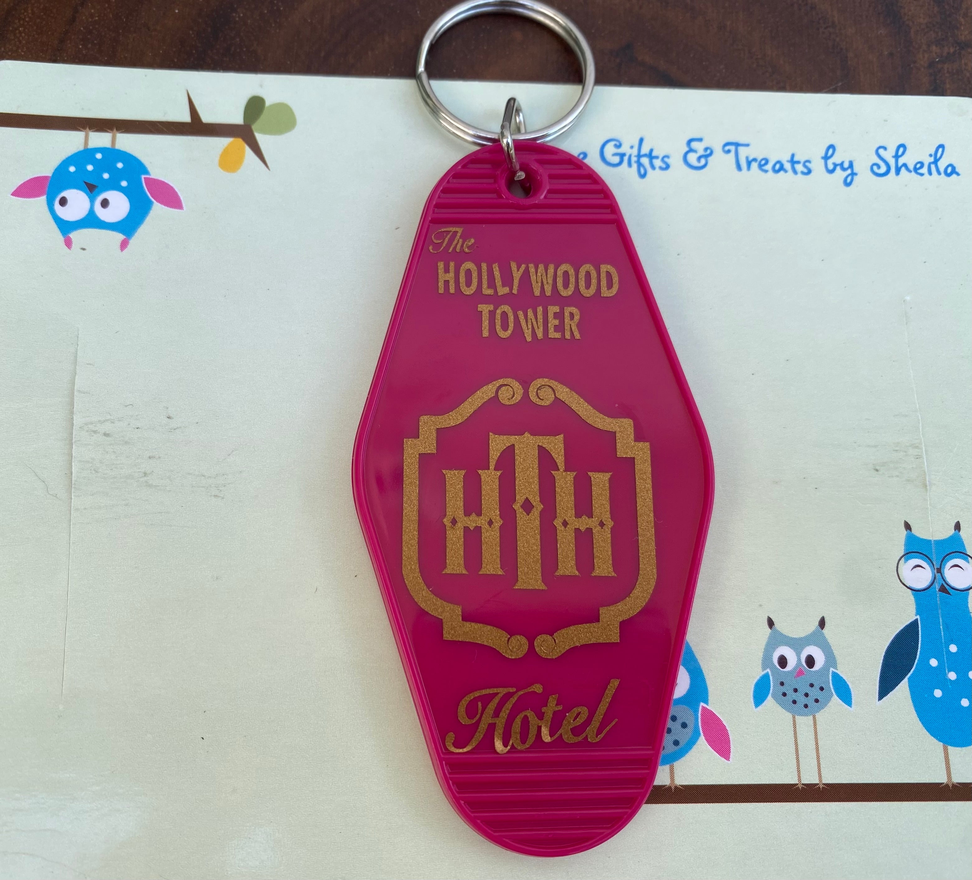 Hollywood Tower of Terror Motel Keychain