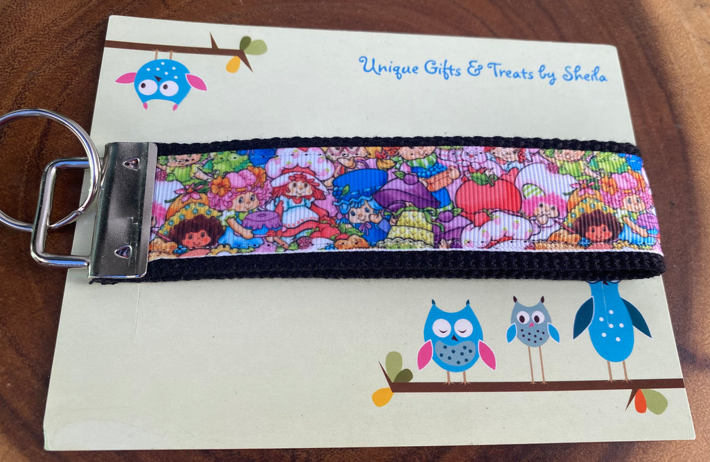 Strawberry Doll and Friends Keychain; Keyfob