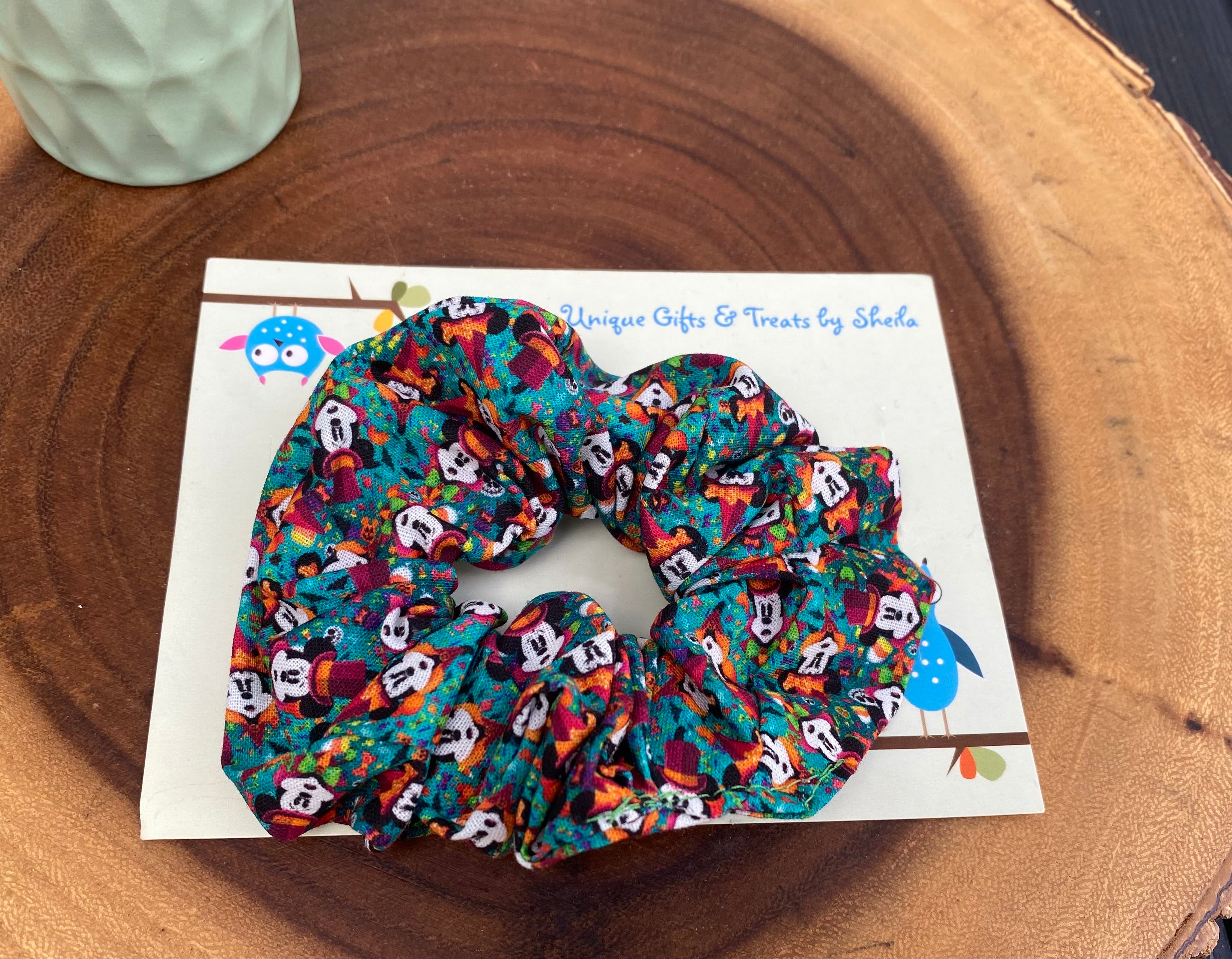 Mickey’s Not So Scary Halloween Party Scrunchie; Witch Minnie Scrunchie
