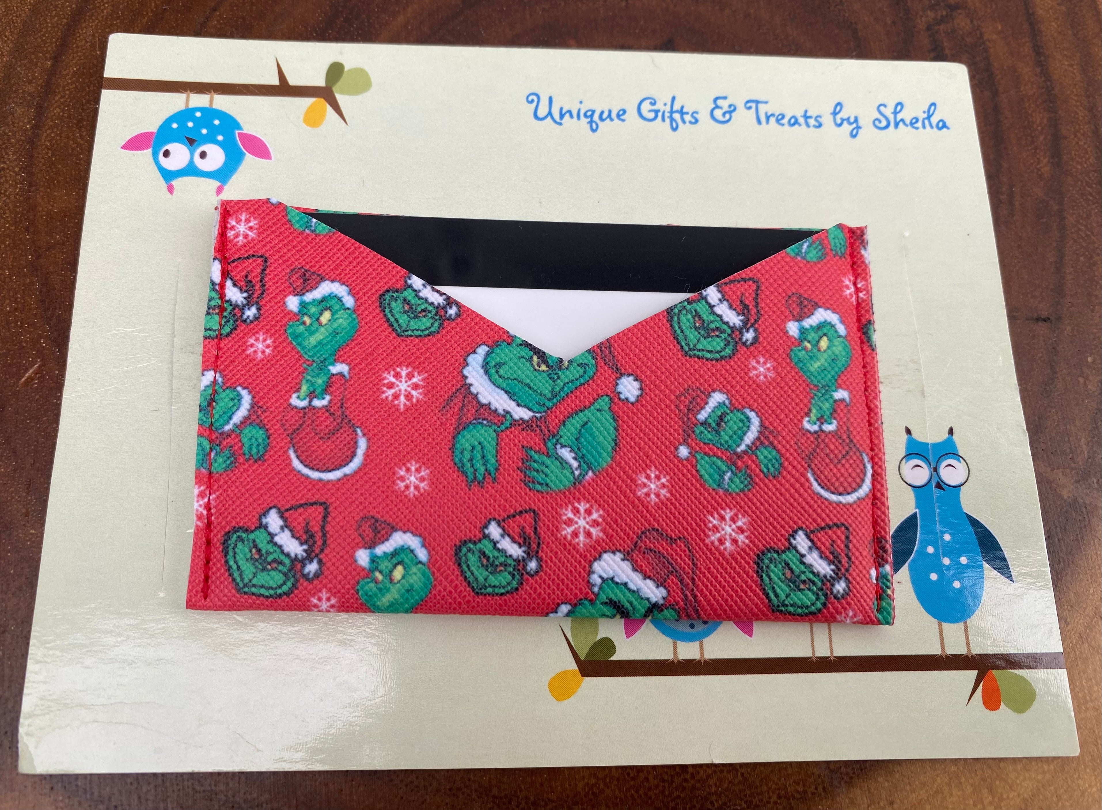 Green Christmas Monster Gift Card Holder