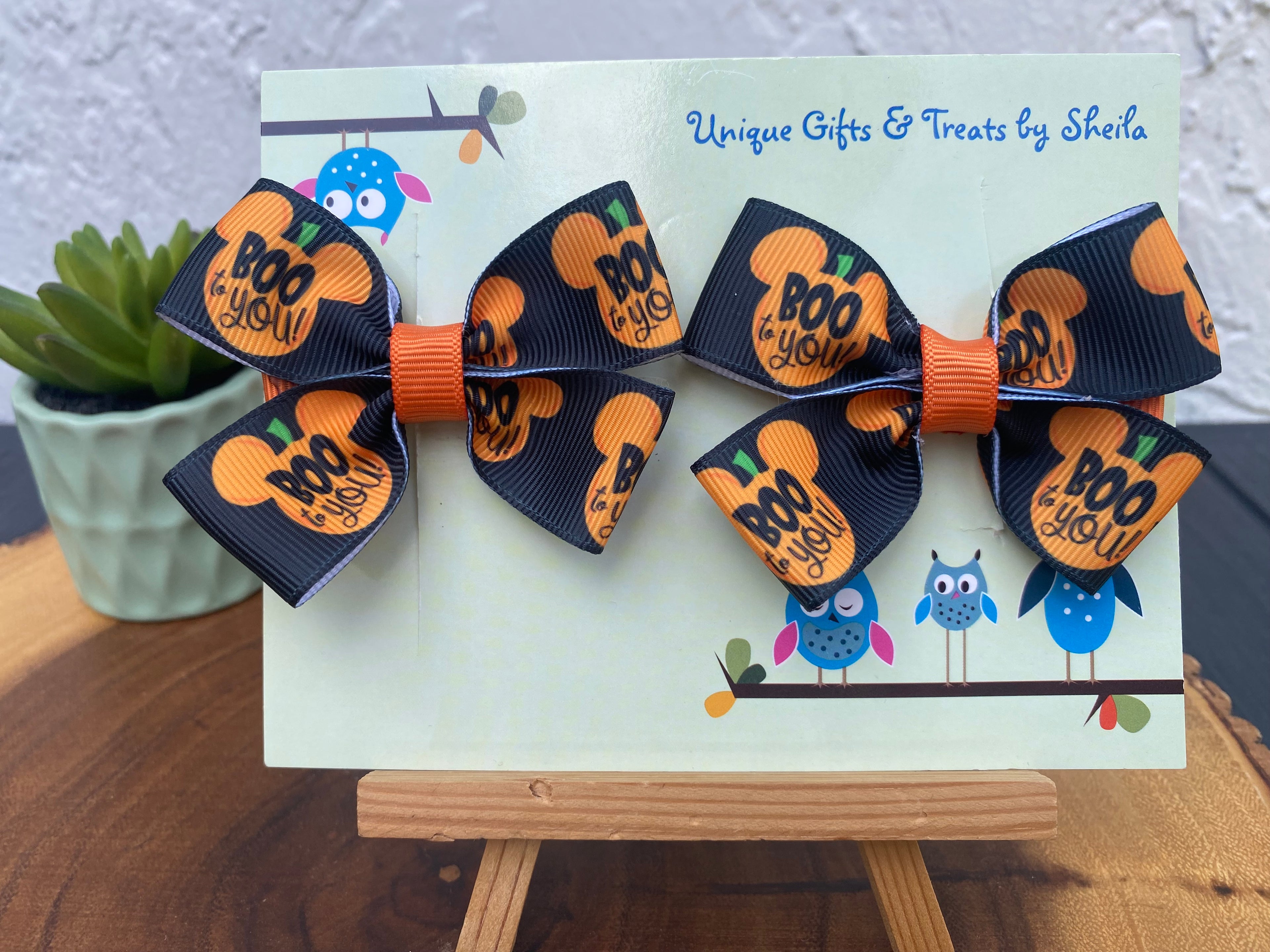 Boo To You Halloween Hairbows
