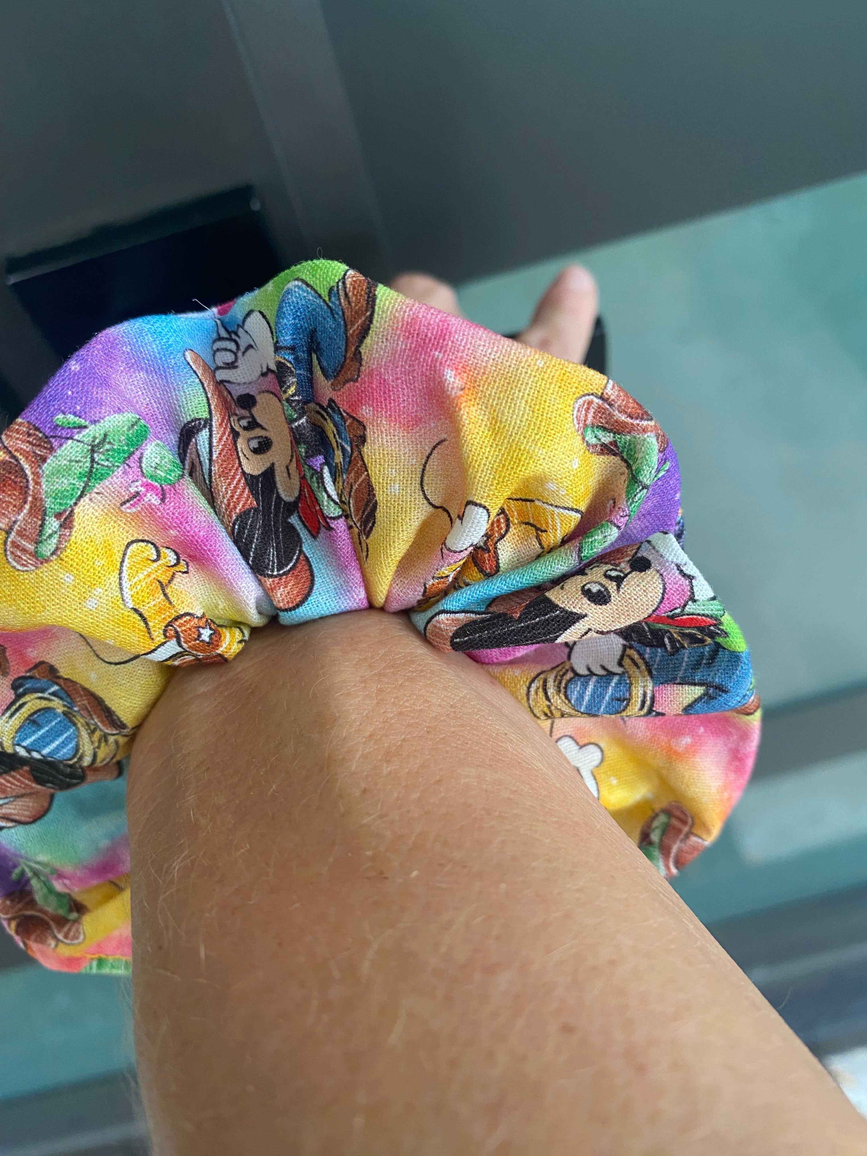 Western Mickey Mouse and Friends Scrunchie