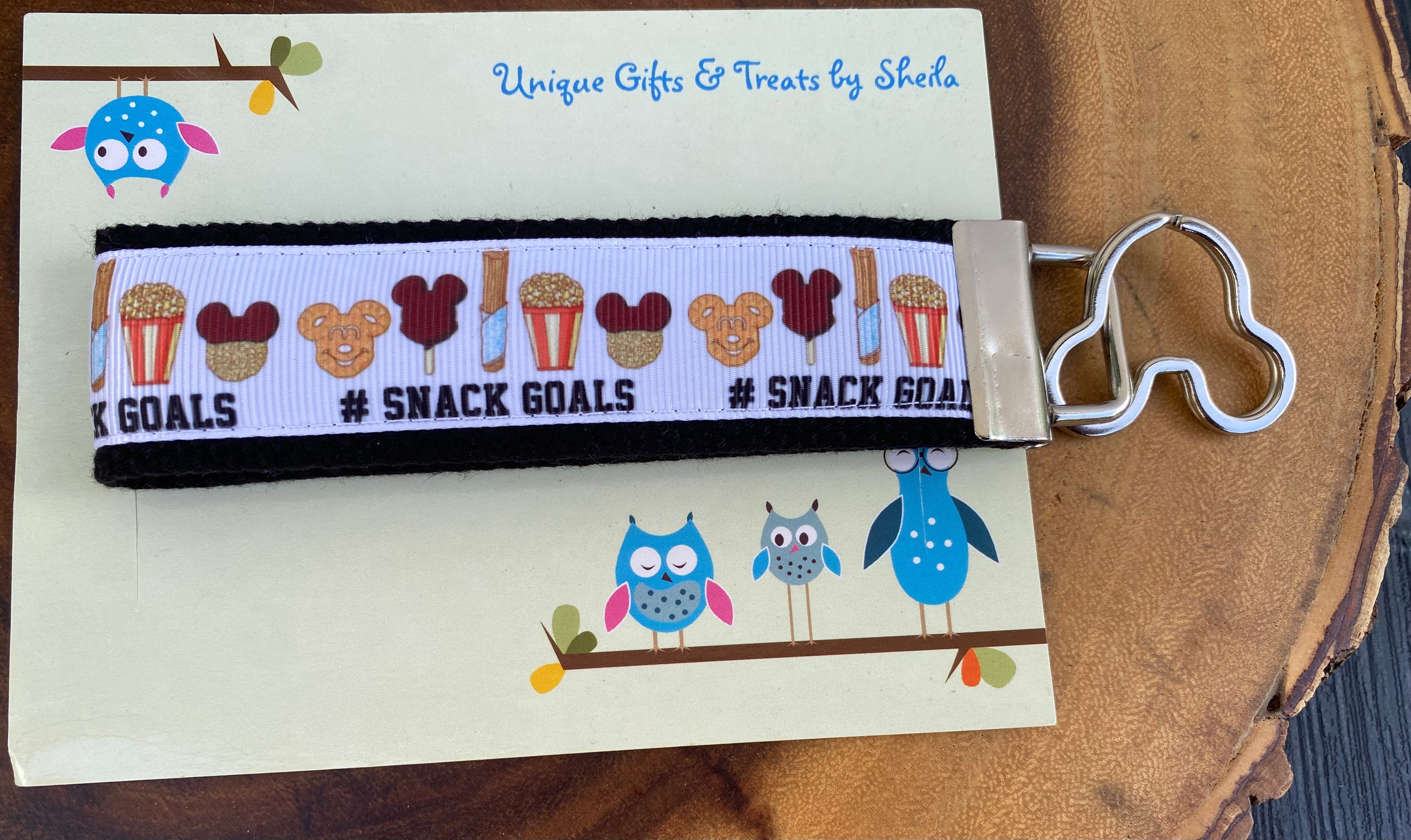 Disney Snack Goals Keychain; Keyfob