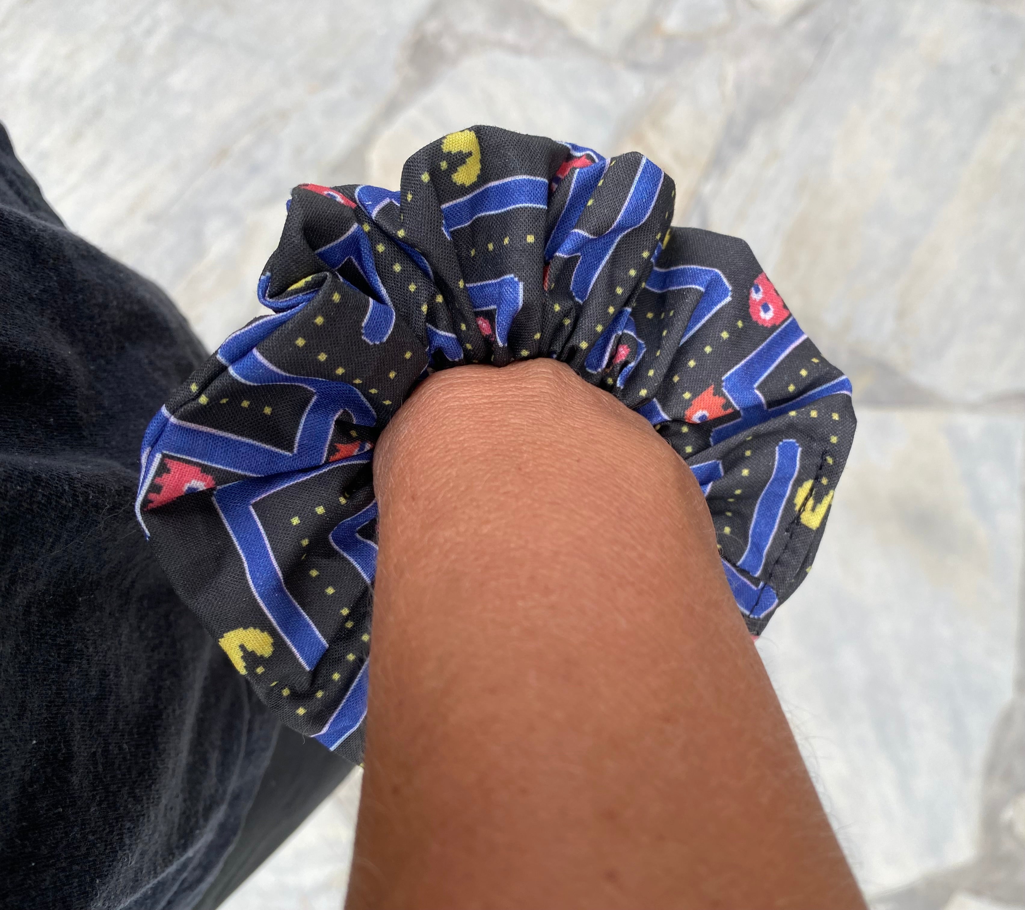 Pac Man Scrunchie