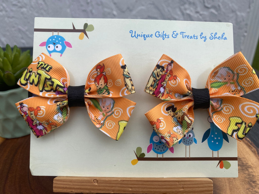 Caveman Family; Prehistoric Family Hairbows