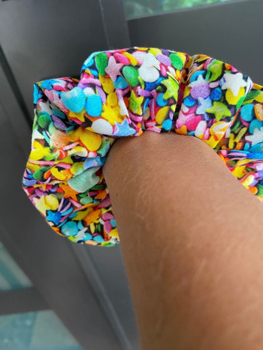 Sprinkles; Confetti Scrunchie