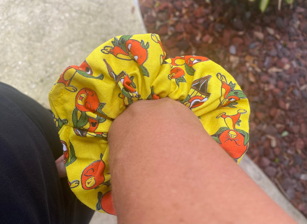 Orange Bird Scrunchie