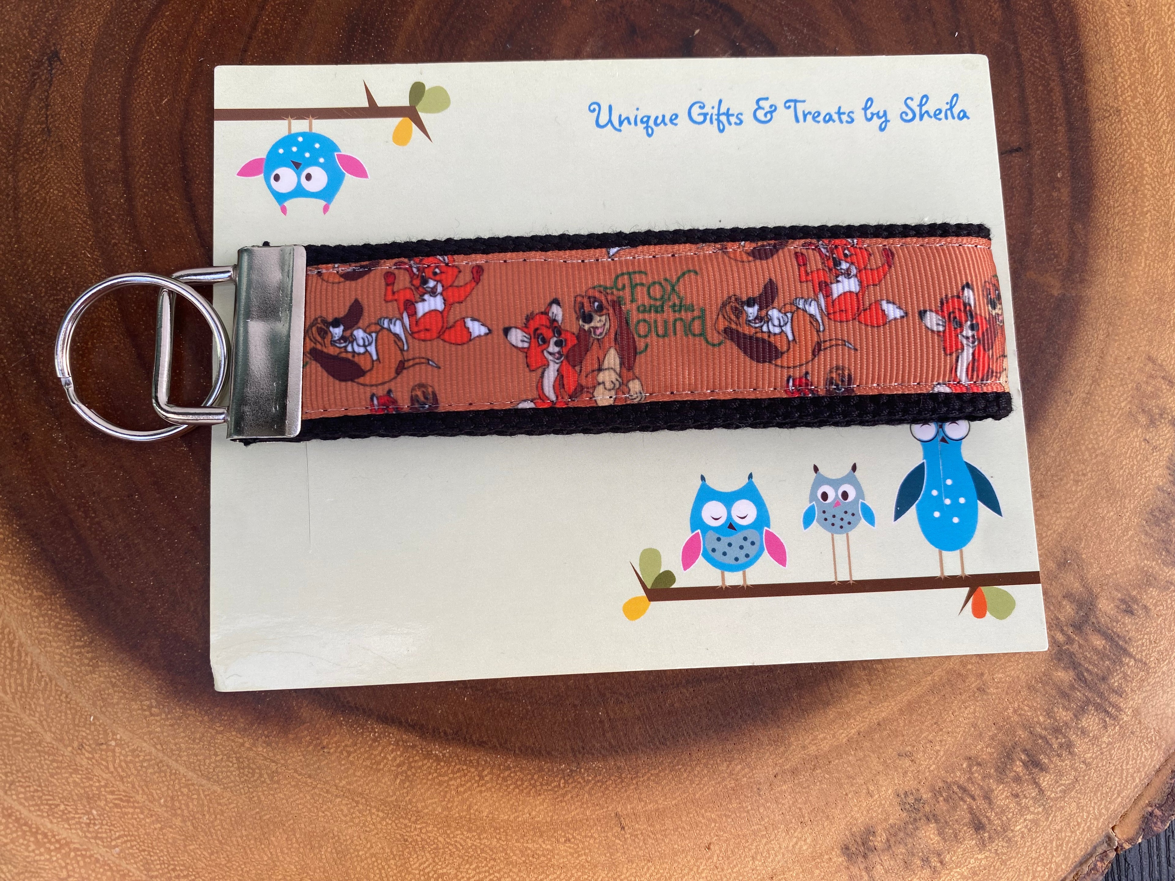 Fox and The Hound Keychain; Keyfob