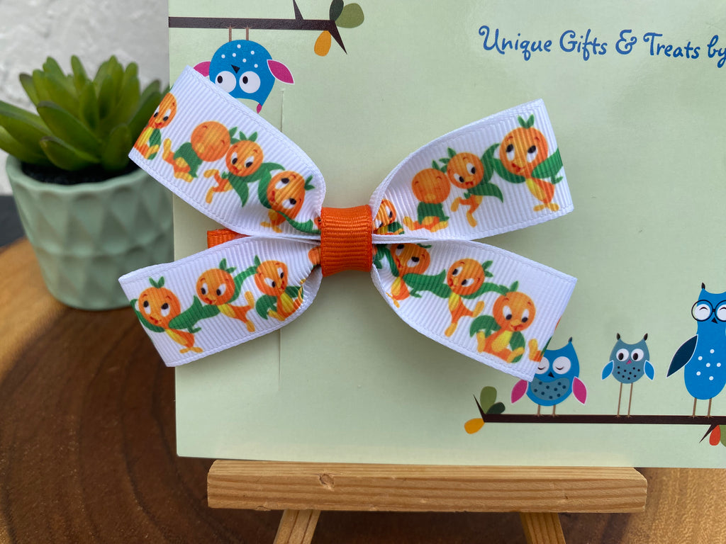 Orange Bird Hairbow