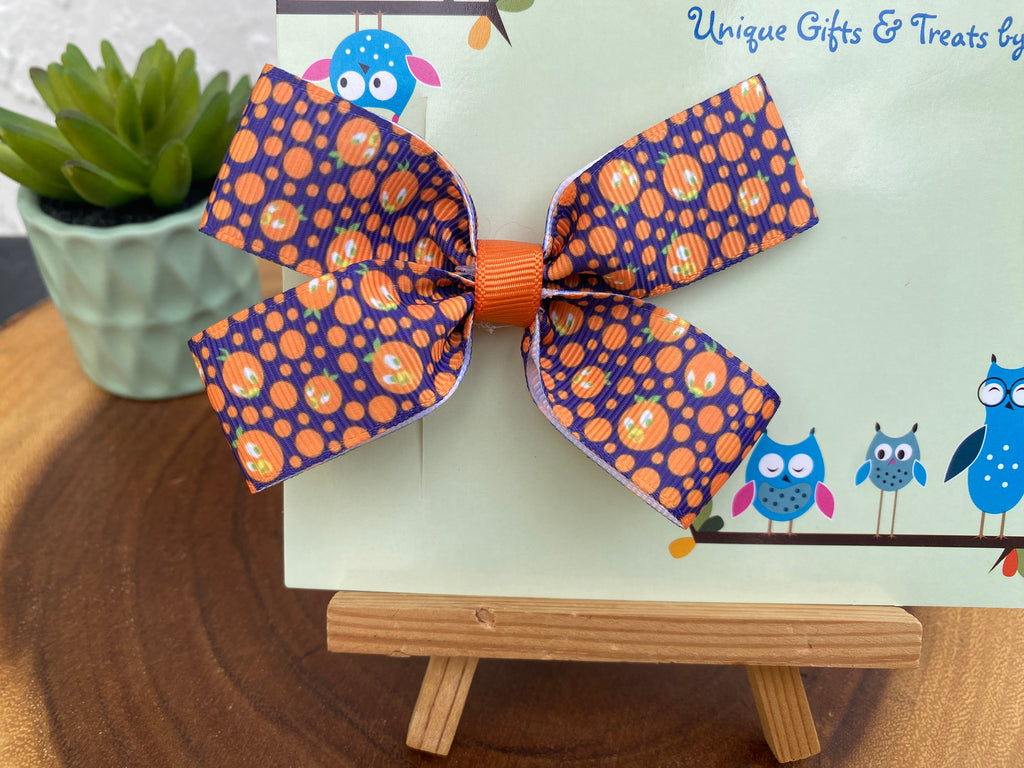 Orange Bird Hairbow