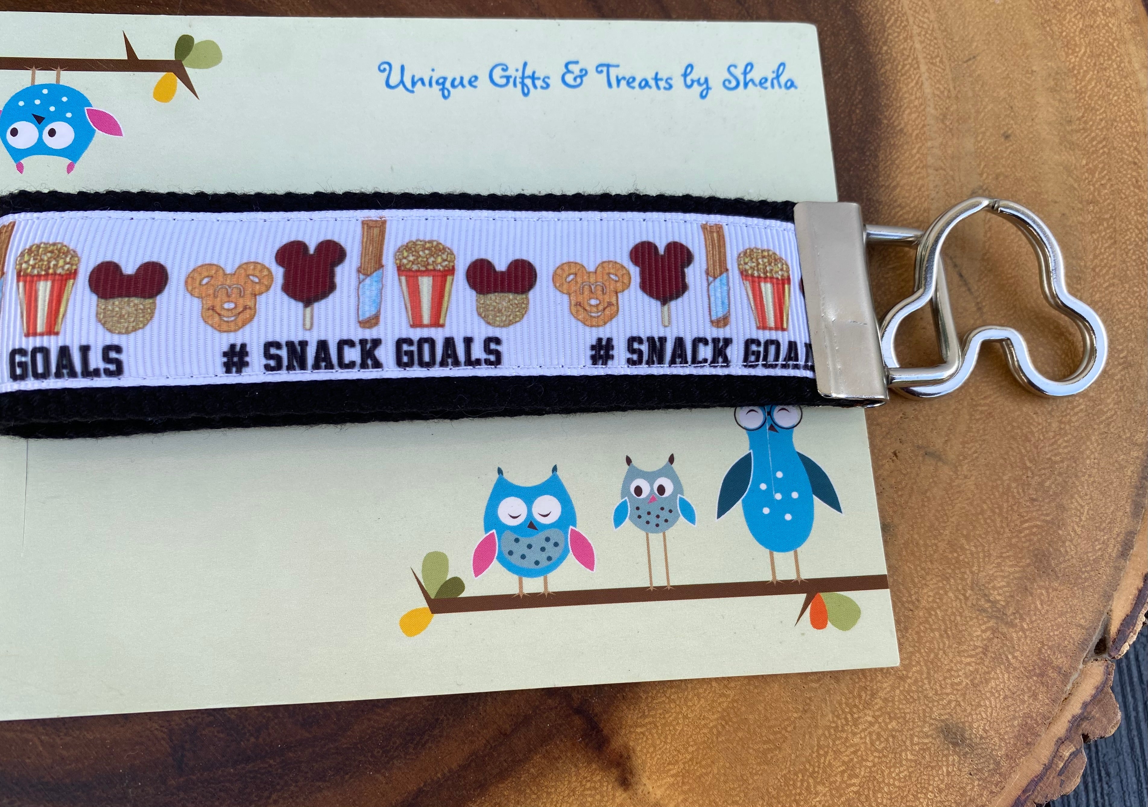 Disney Snack Goals Keychain; Keyfob