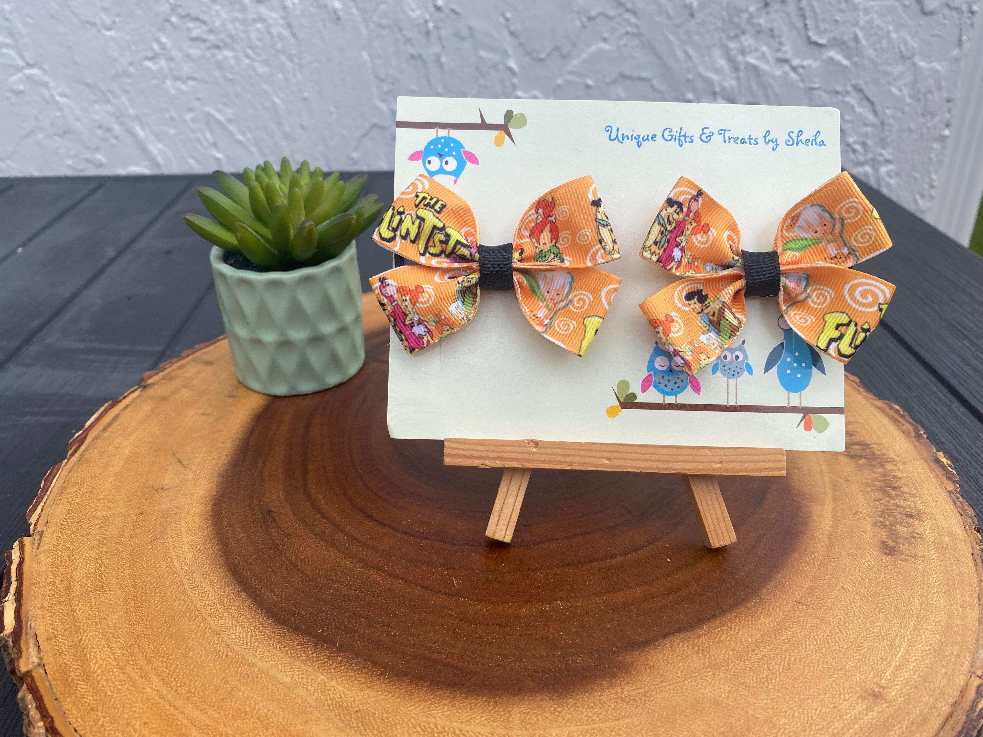 Caveman Family; Prehistoric Family Hairbows
