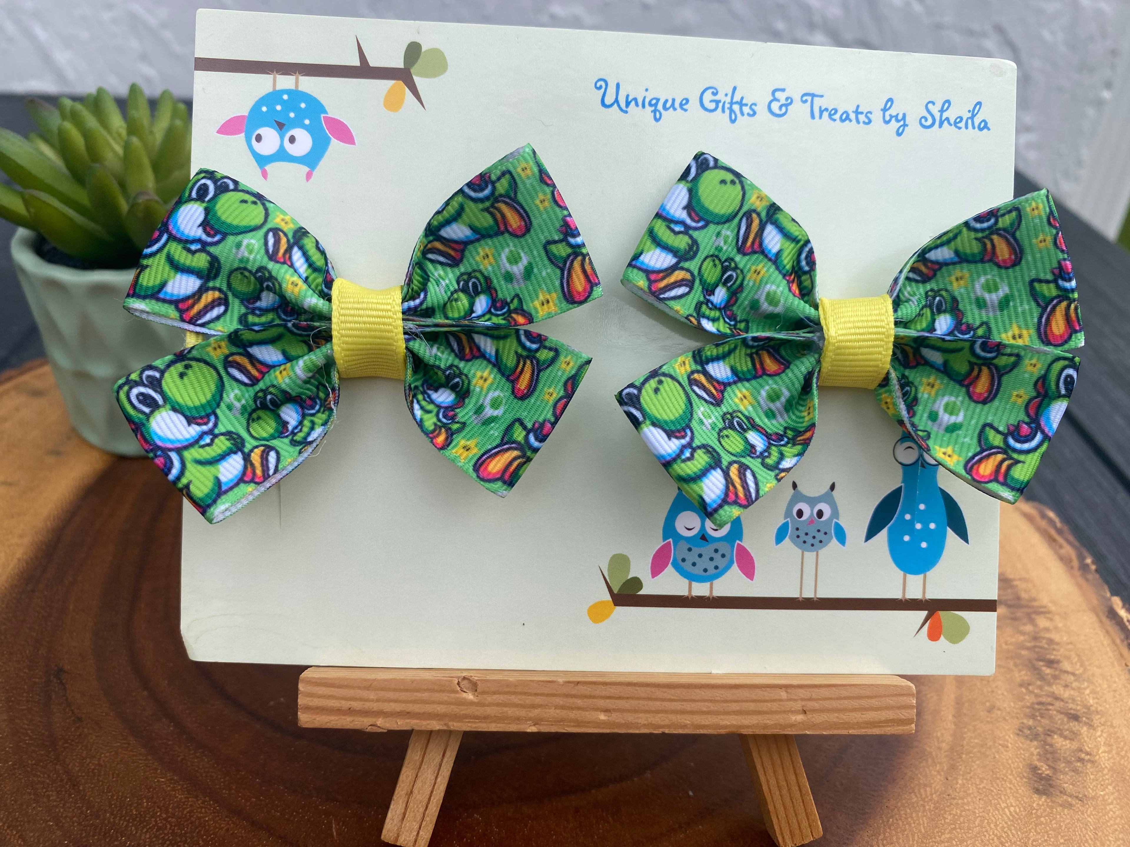 Video Game Dinosaur Hairbows