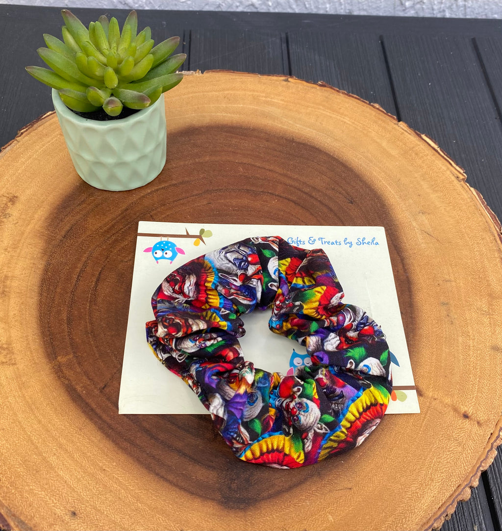 Halloween; Scary Clowns; Creepy Clowns Scrunchie