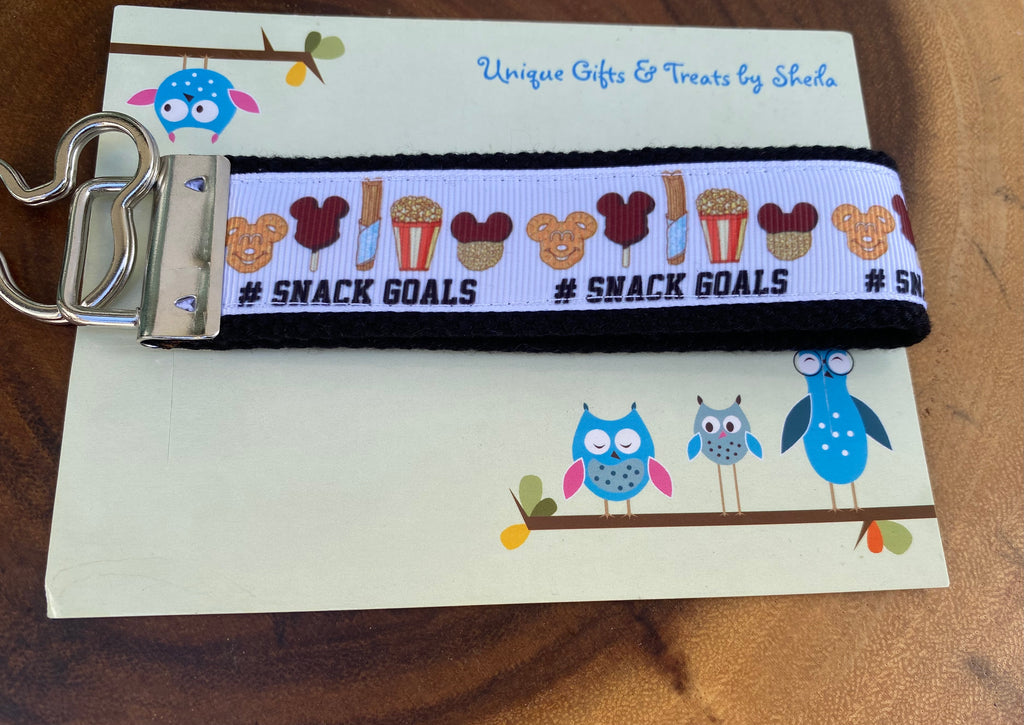 Disney Snack Goals Keychain; Keyfob