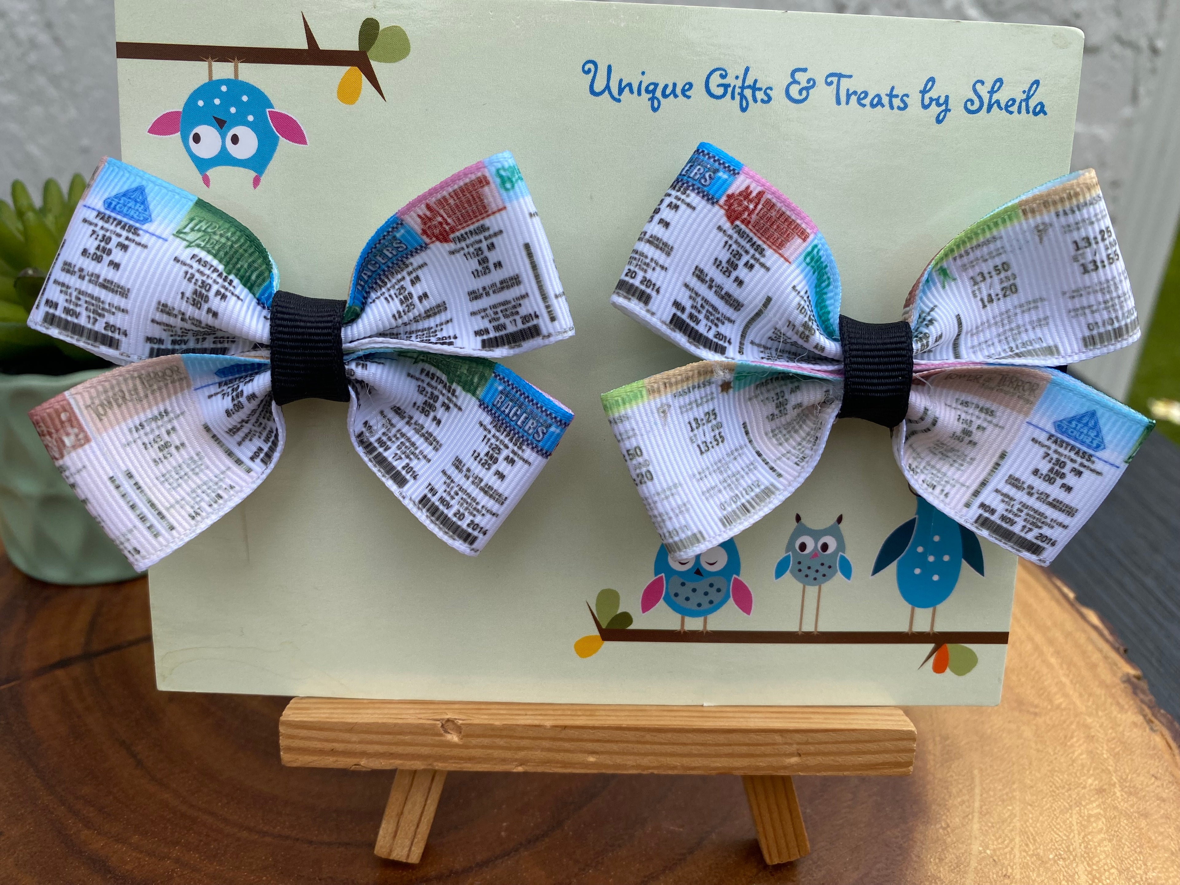 Disney Paper Fastpasses Hairbows