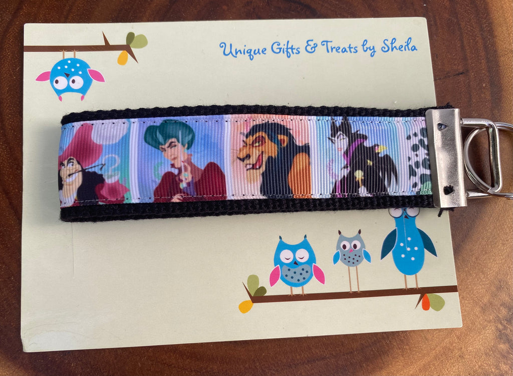 Disney Villains Keychain; Keyfob