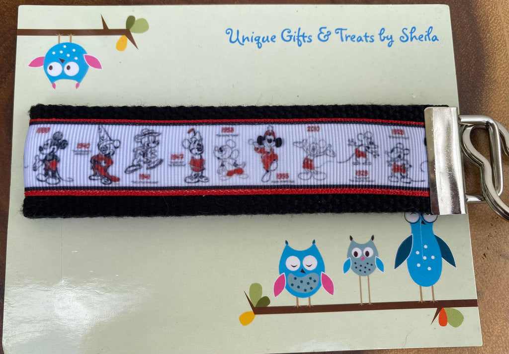 Mickey Mouse Through the Years Keychain; Keyfob