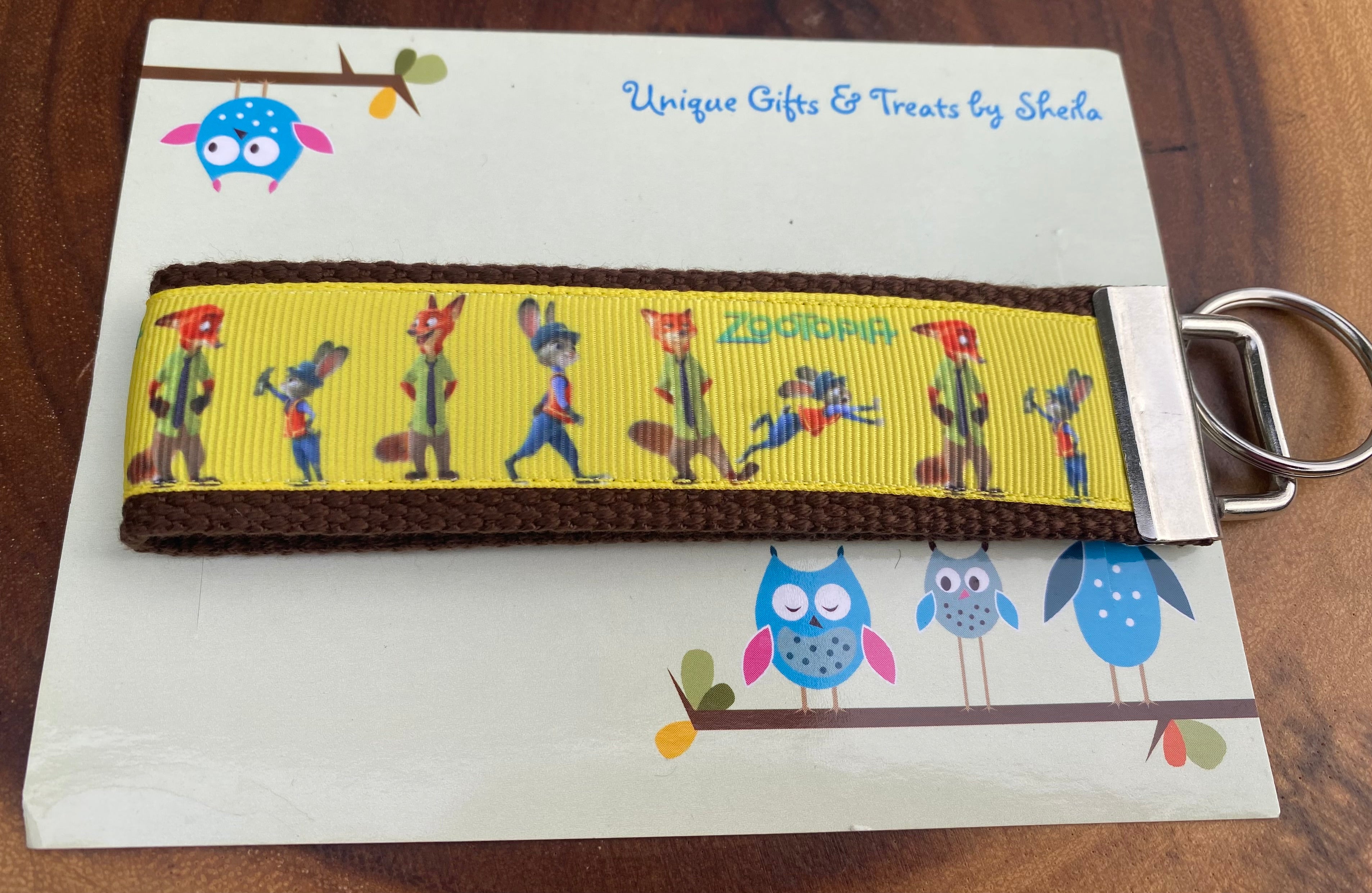 Zootopia Keychain; Keyfob