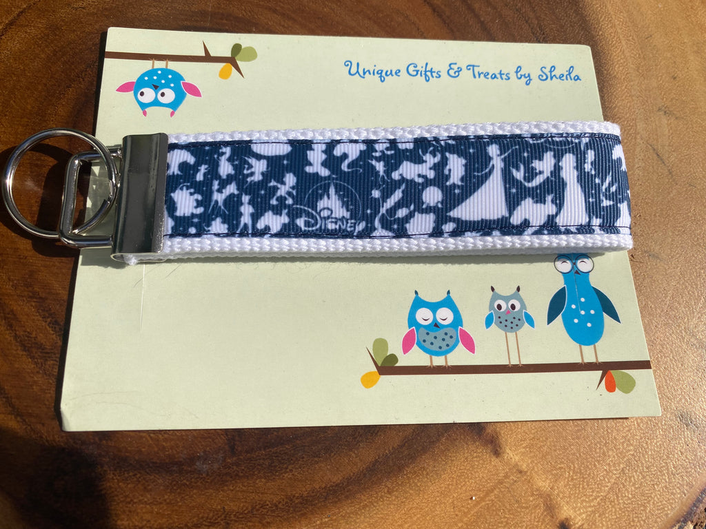 Disney Silhouette Keychain; Keyfob
