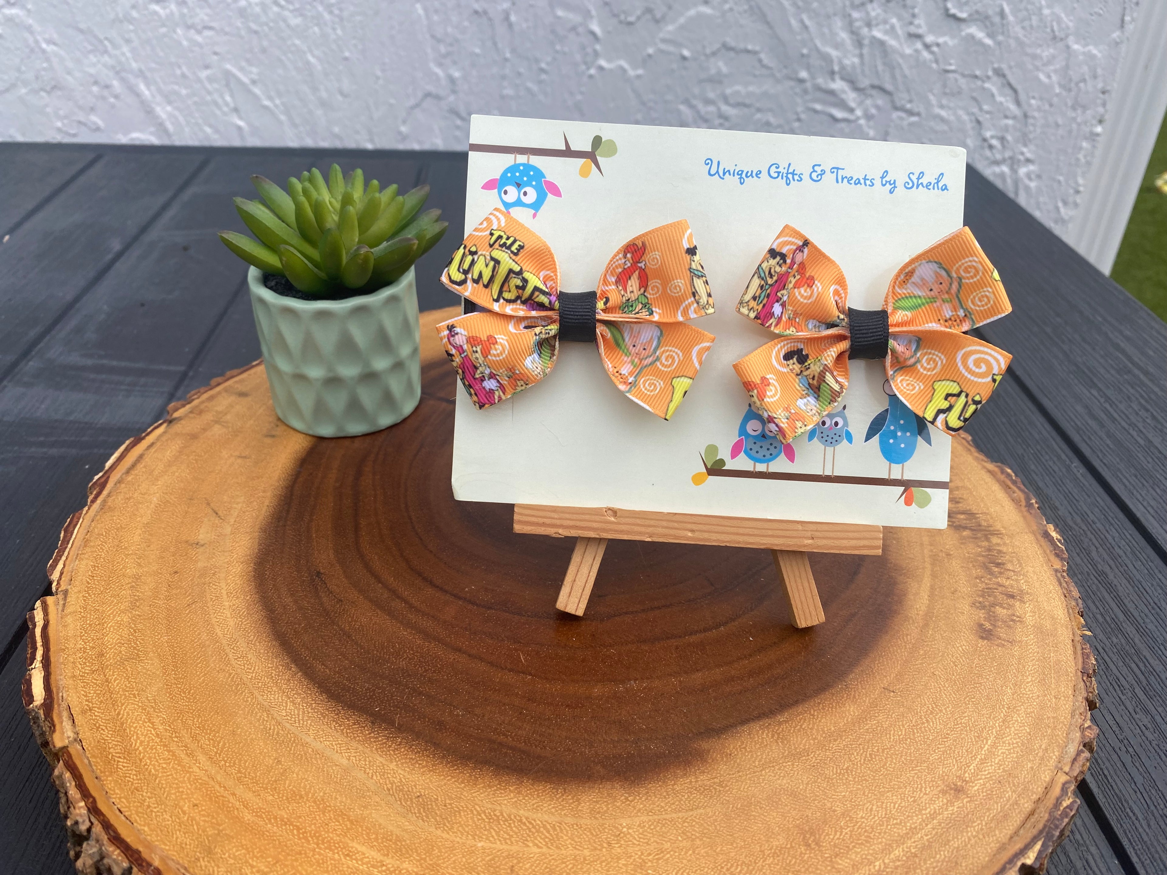 Caveman Family; Prehistoric Family Hairbows