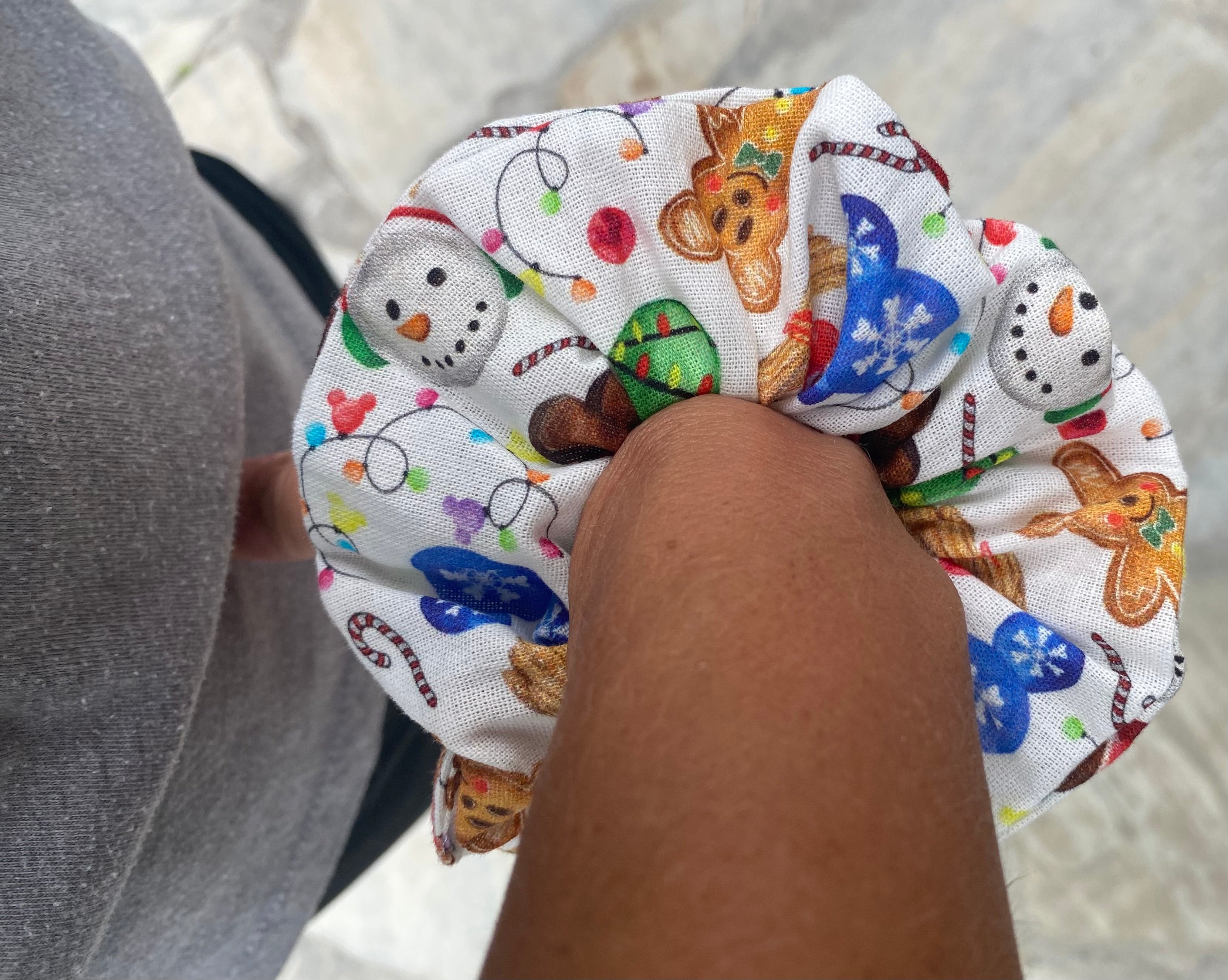 Disney Christmas Snacks Scrunchie
