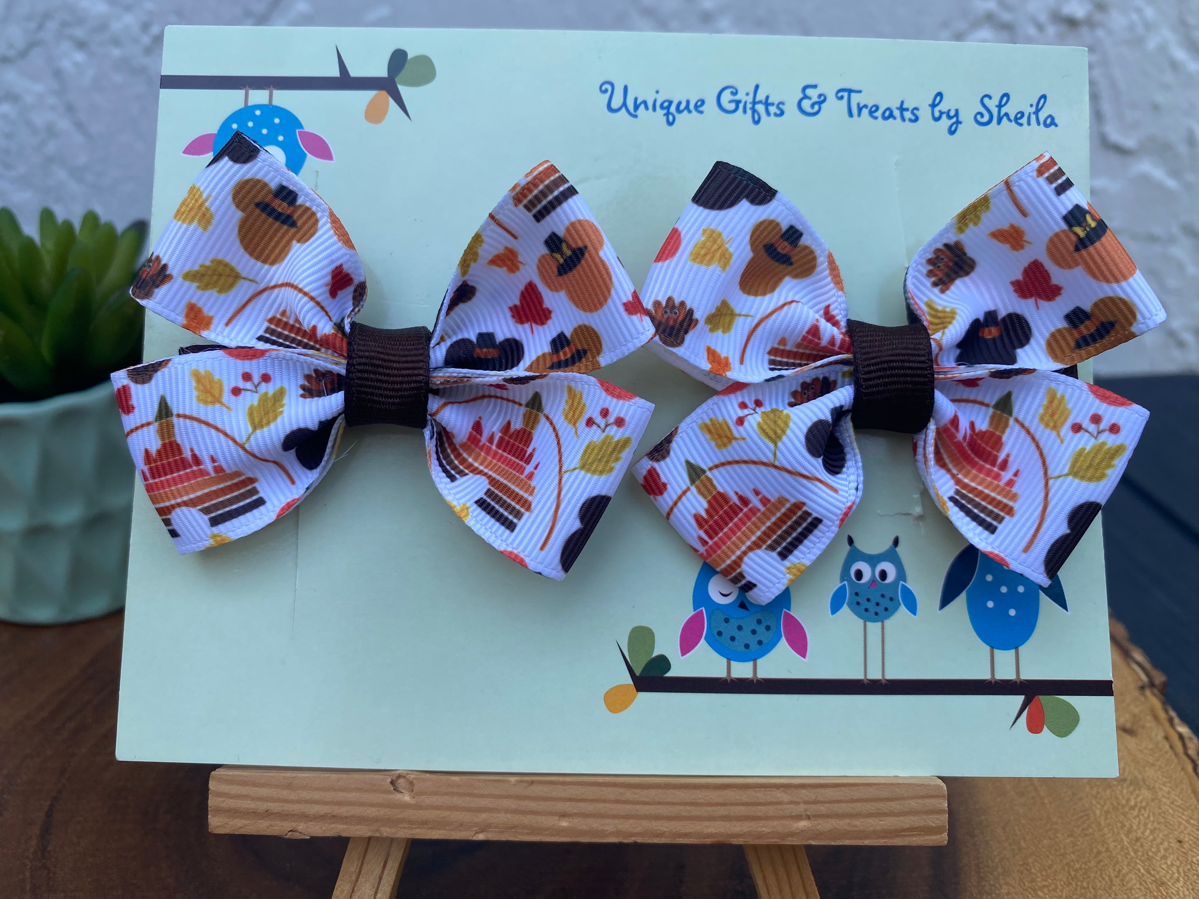 Disney Autumn Hairbows; Fall Hairbows